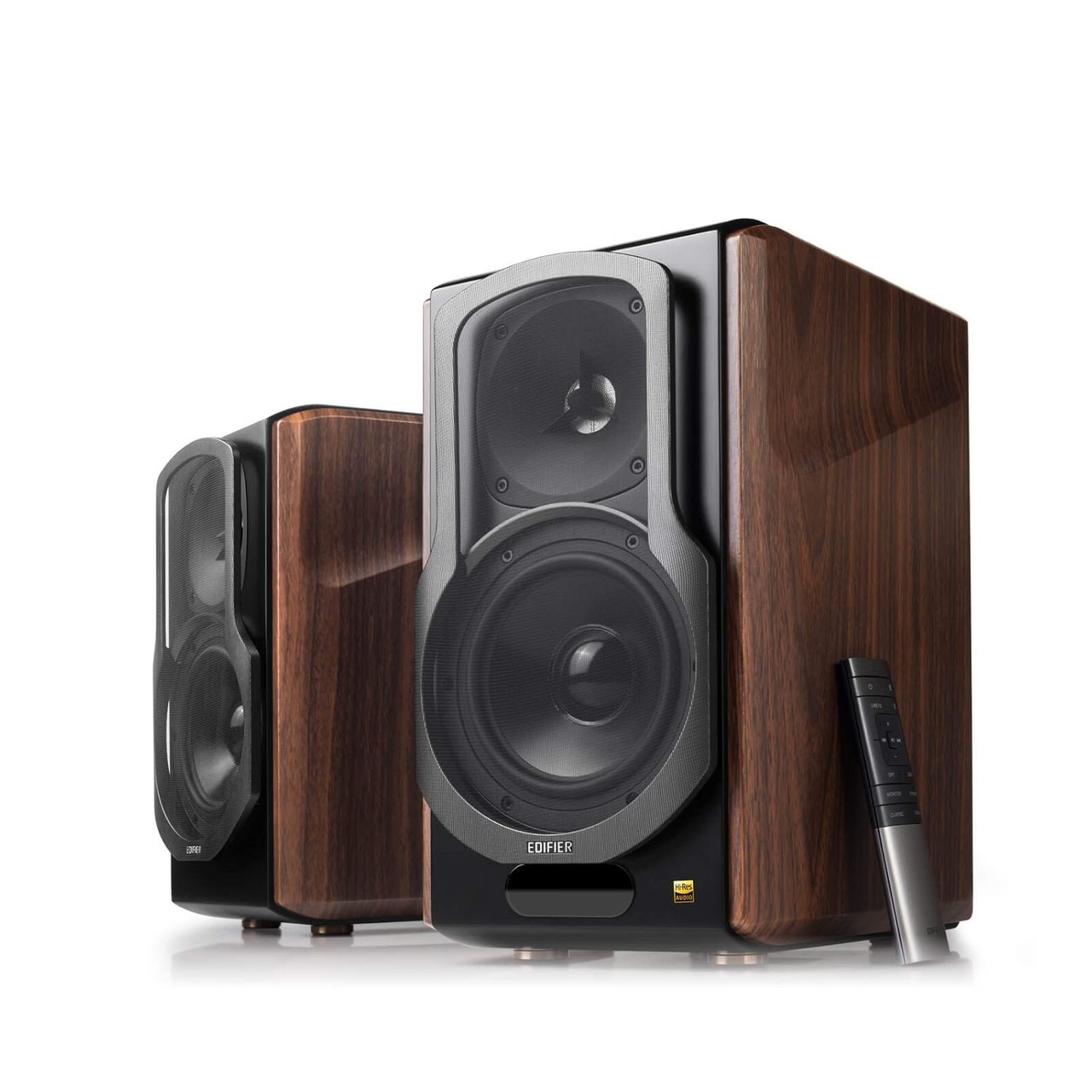 S2000MKIII Powered Bluetooth Bookshelf 2.0 Speakers - Brown