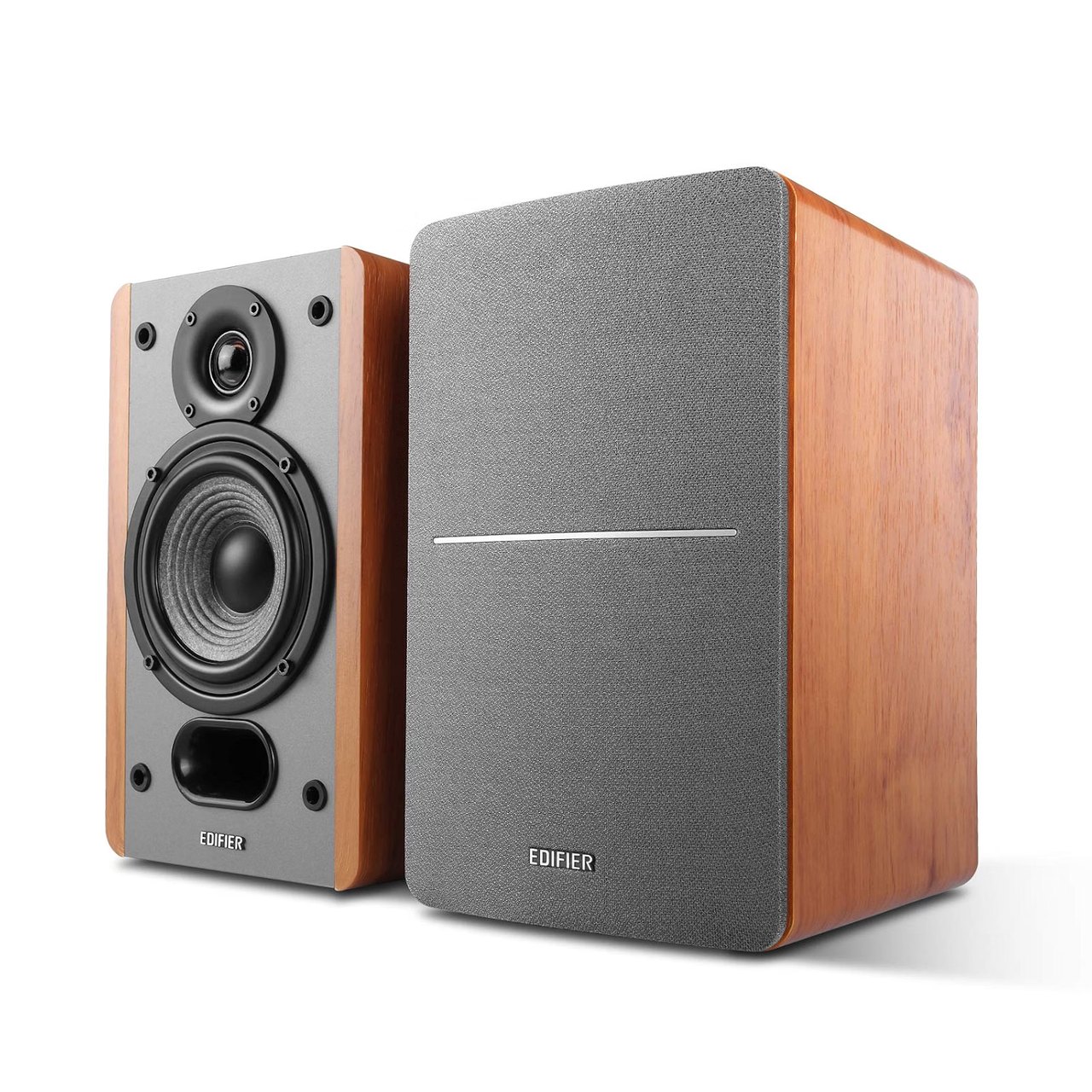 P12 Passive Bookshelf Speakers - Wood Color - Brown, Auxiliary