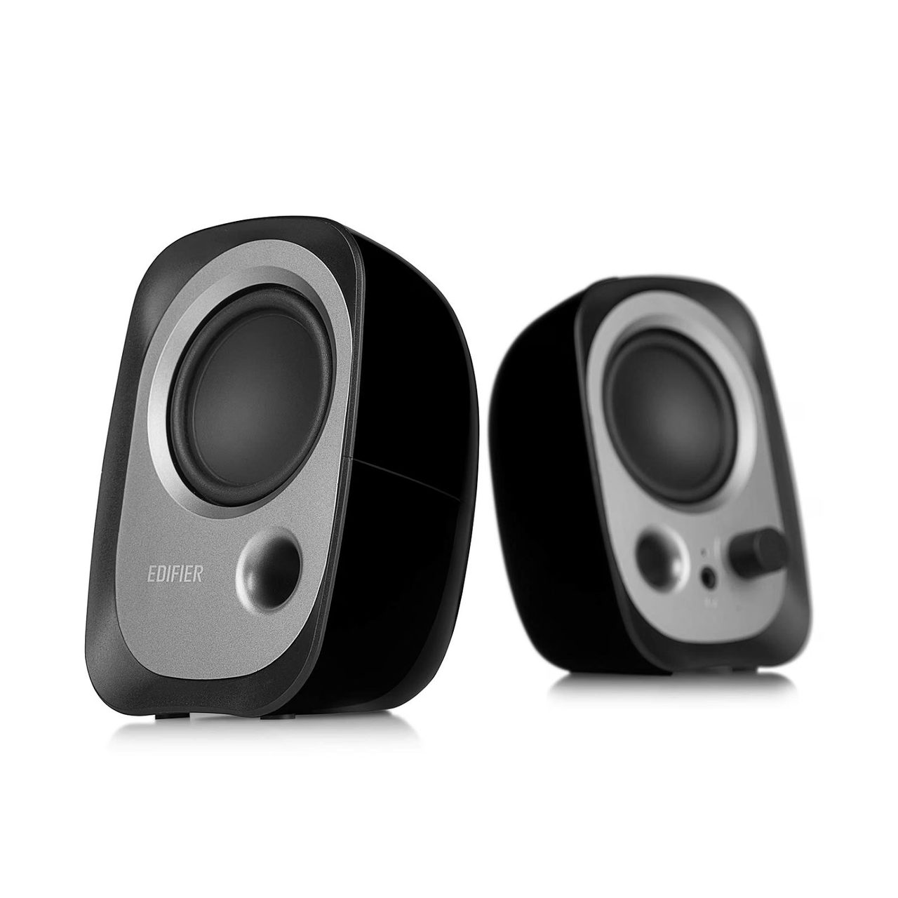 R12U Stereo Computer Bookshelf Speakers - Black