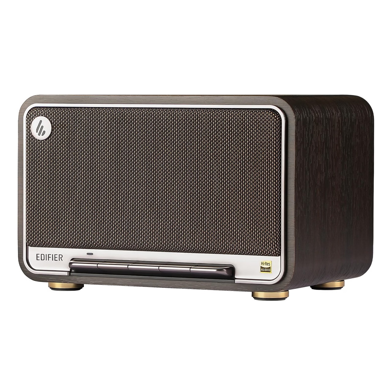 D32 Tabletop Wireless Speaker, Hi-Res Audio Bluetooth Speaker- Black Walnut