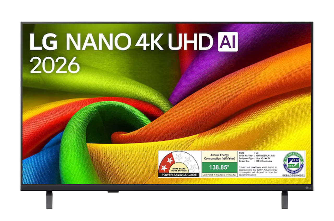 LG 108 cm (43) Nano 4K UHD AI TV With 4K Gen9 - 43NU880BPLA