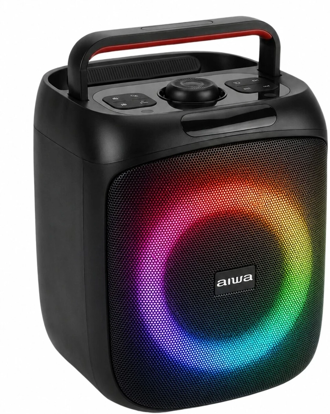 Aiwa AW-PS701 Wireless Bluetooth Party Speaker 6.5" Woofer with 1 Wireless MIC 100 W Bluetooth Party Speaker (Black, Mono Channel)