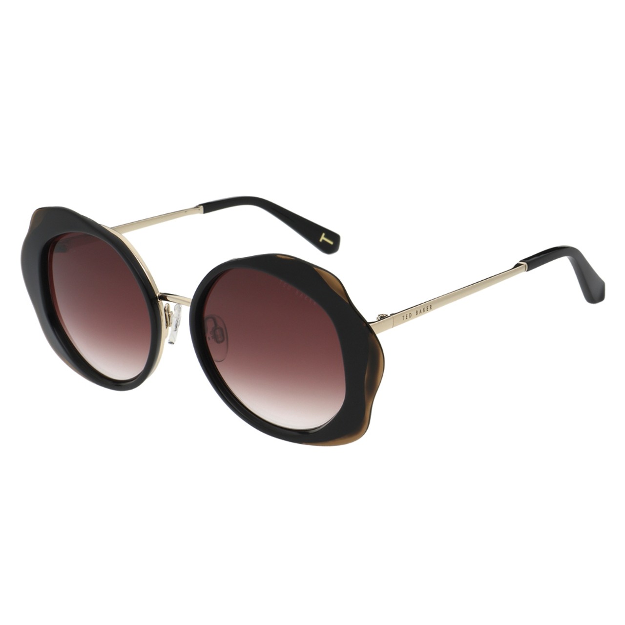 Ted Baker Amara 1715 Sunglasses Gloss Xtal Camel/Black 53mm