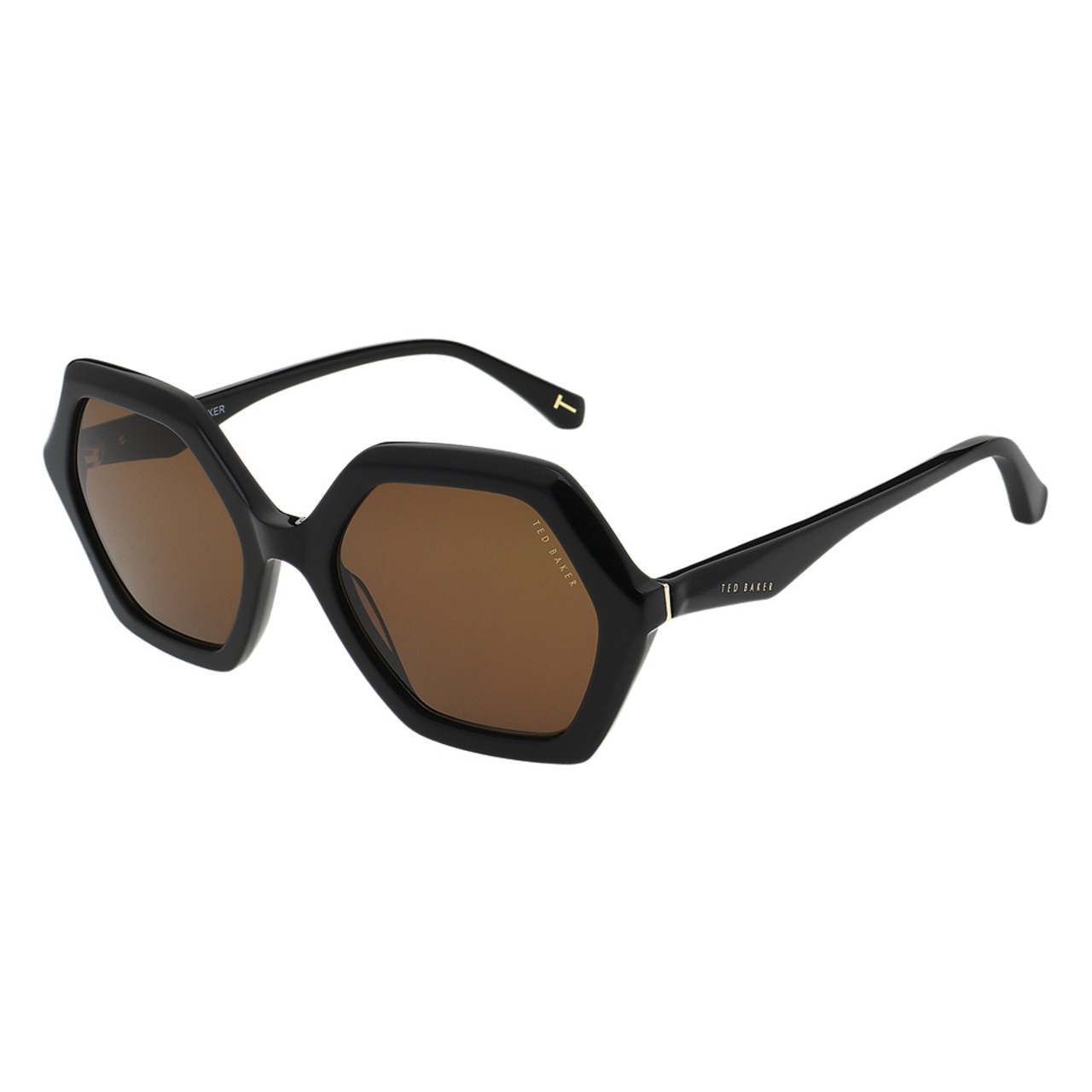 Ted Baker Evie 1736 Sunglasses Gloss Solid Black 52/19-140