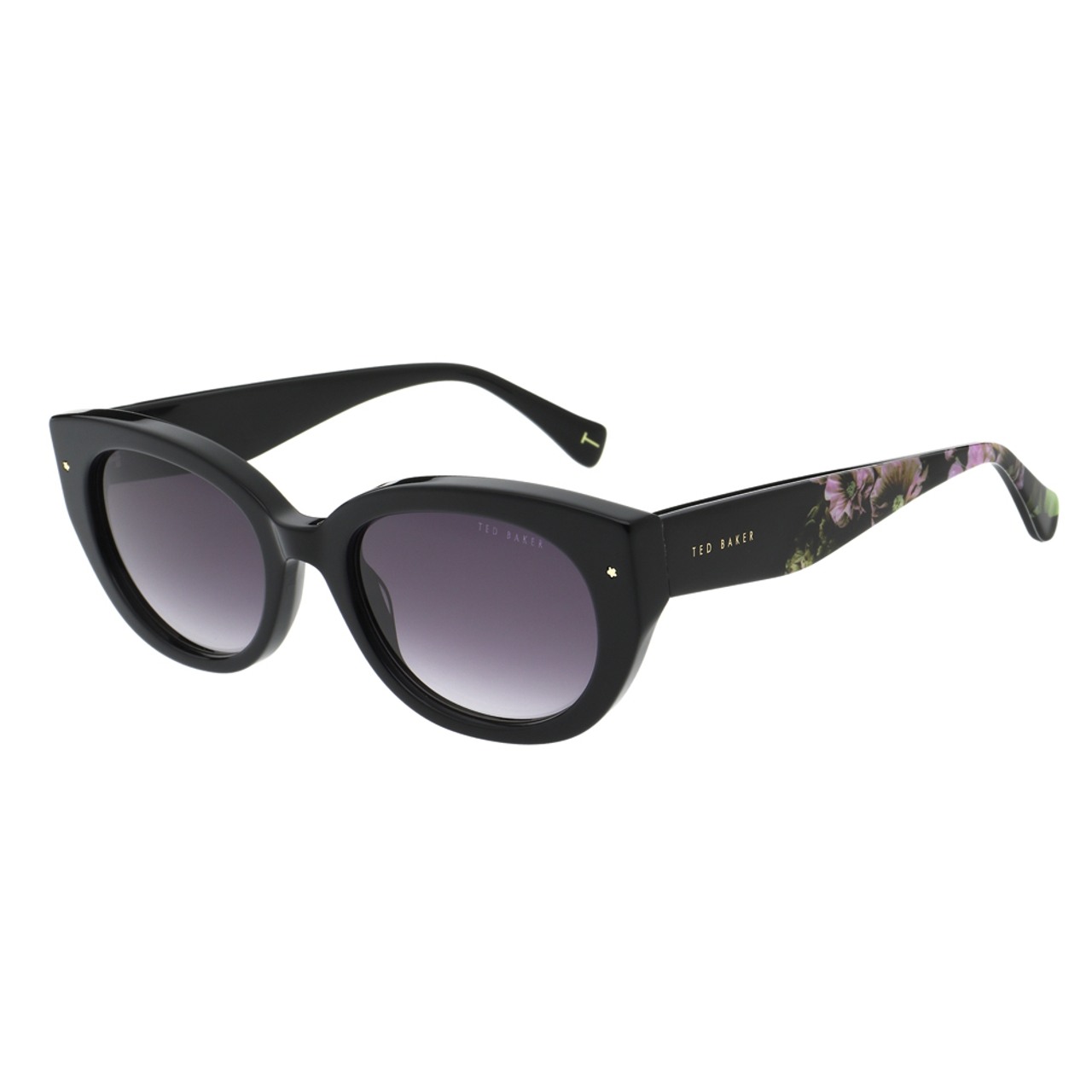 Ted Baker Isla 1737 Sunglasses Gloss Solid Black 53/20-140