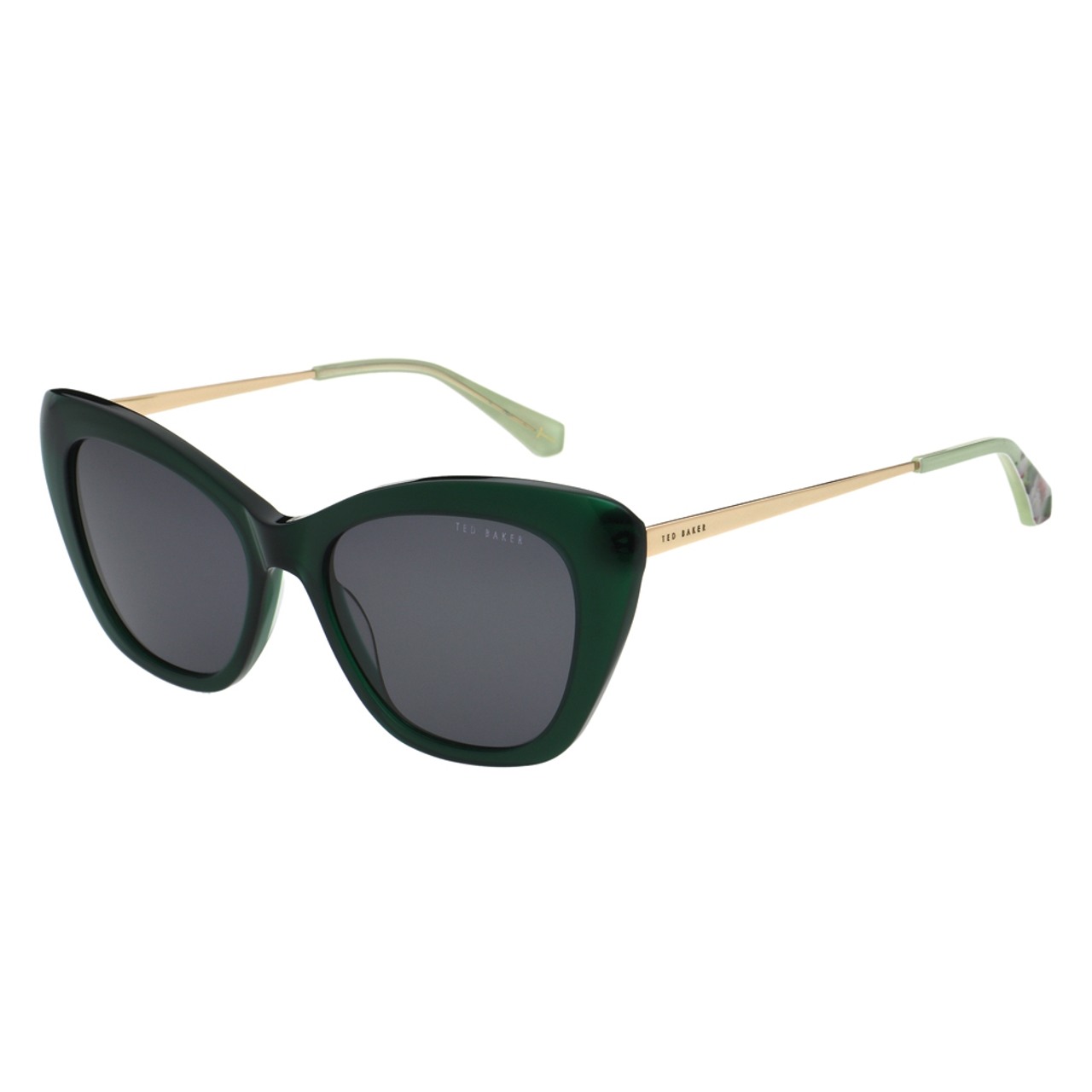 Ted Baker Niamh 1742 Sunglasses Gloss Crystal Dark Green 53/17-140