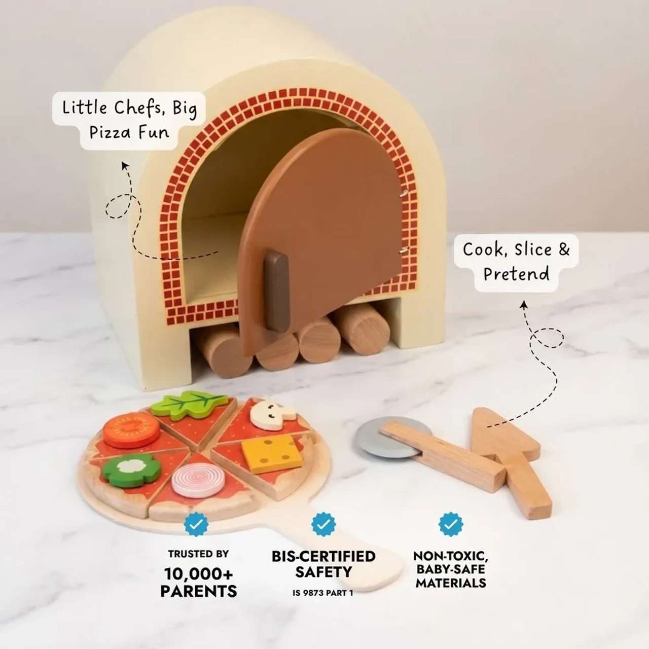 Lillbud Little Pizzeria Pretend Play Set