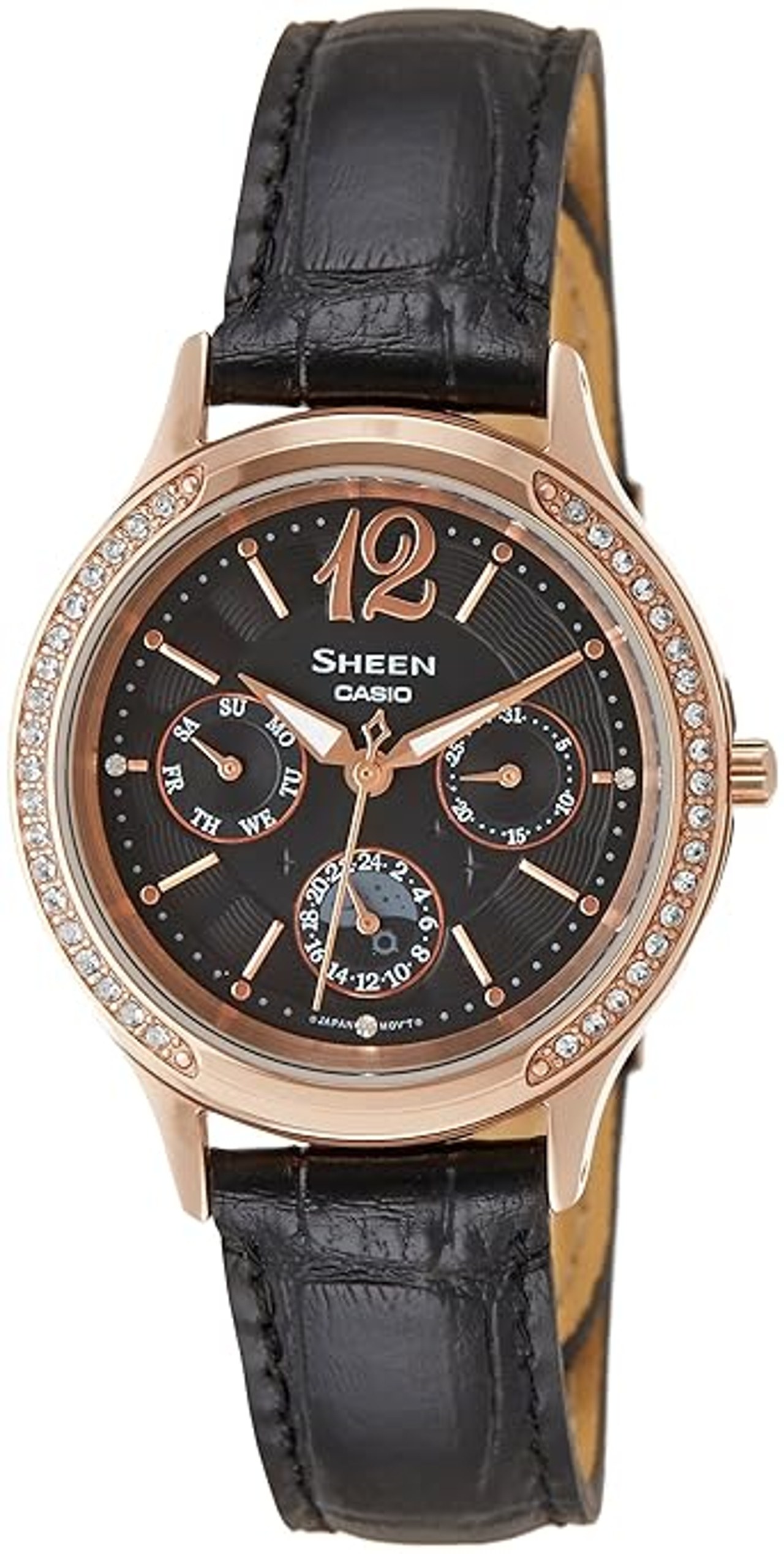 Casio Sheen Multi Function Analog Black Dial Women's Watch- SX088 (SHE-3030GL-5AUDR)