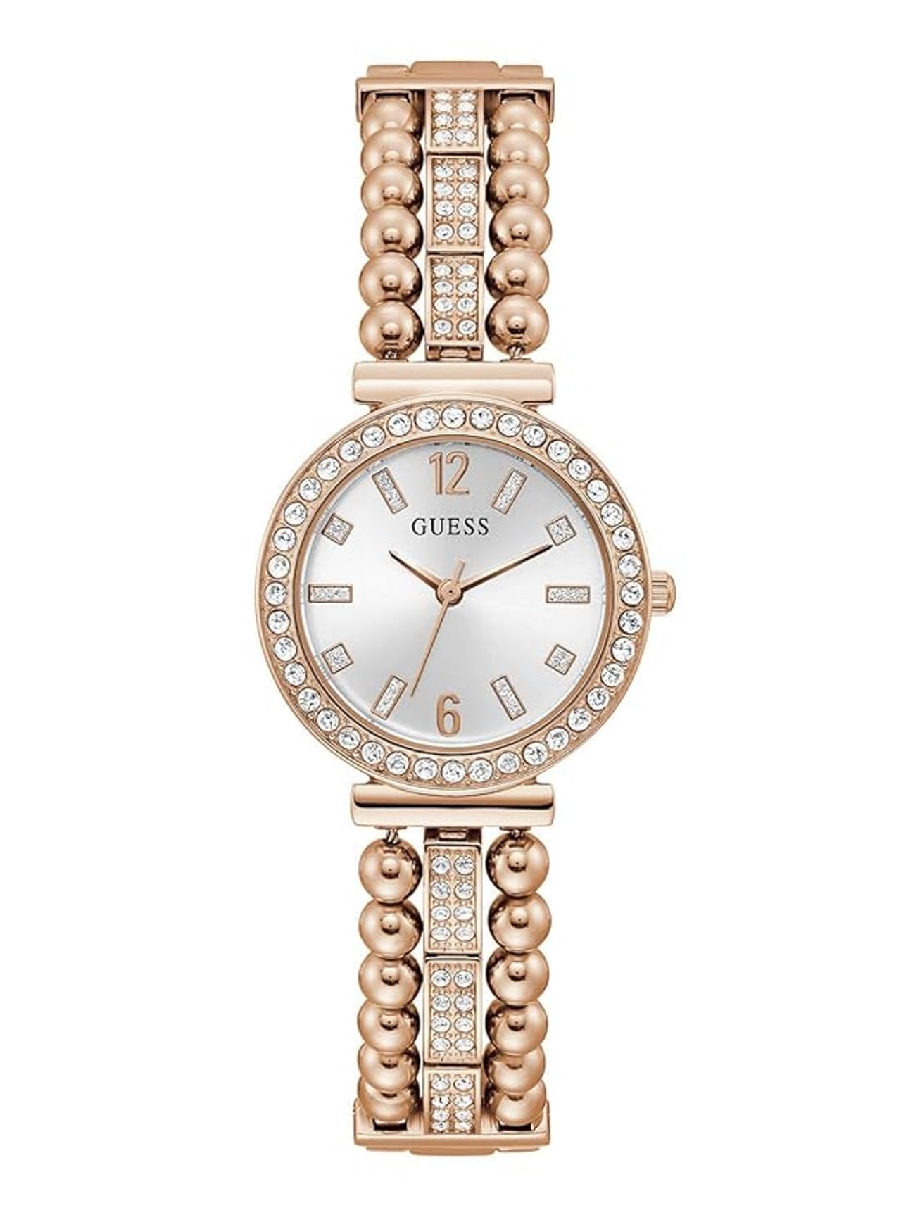 Guess Gala Analog Watch for Women with Round Dial, Water Resistant, Rose Gold - GW0401L3