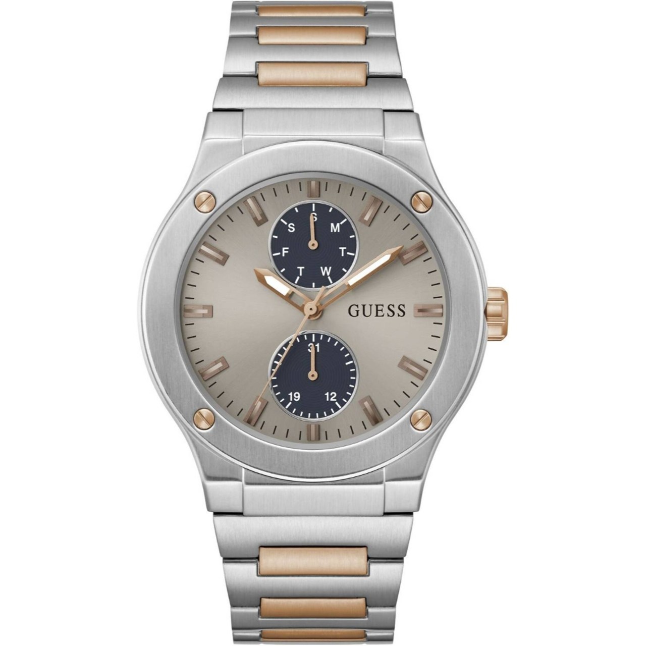 Guess Jet Grey Round Dial Analog Watch for Men (GW0795G2)