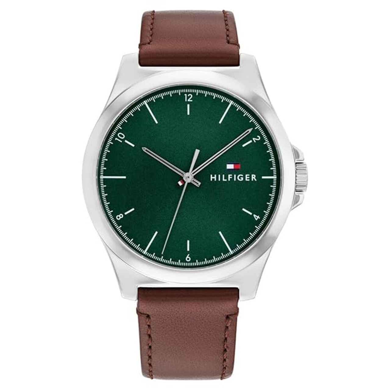 Tommy Hilfiger Quartz Analog Green Leather Strap for Men - TH1710602