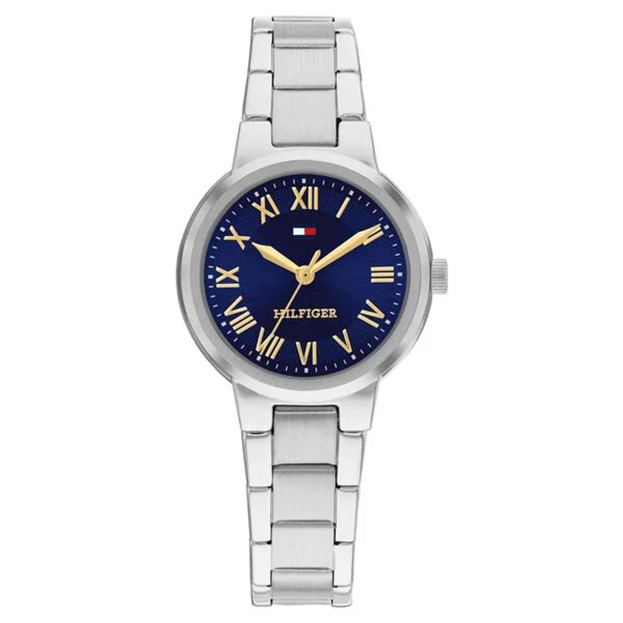 Tommy Hilfiger Quartz Analog Blue Dial Silver Stainless Steel Strap Watch For Women - TH1782902W