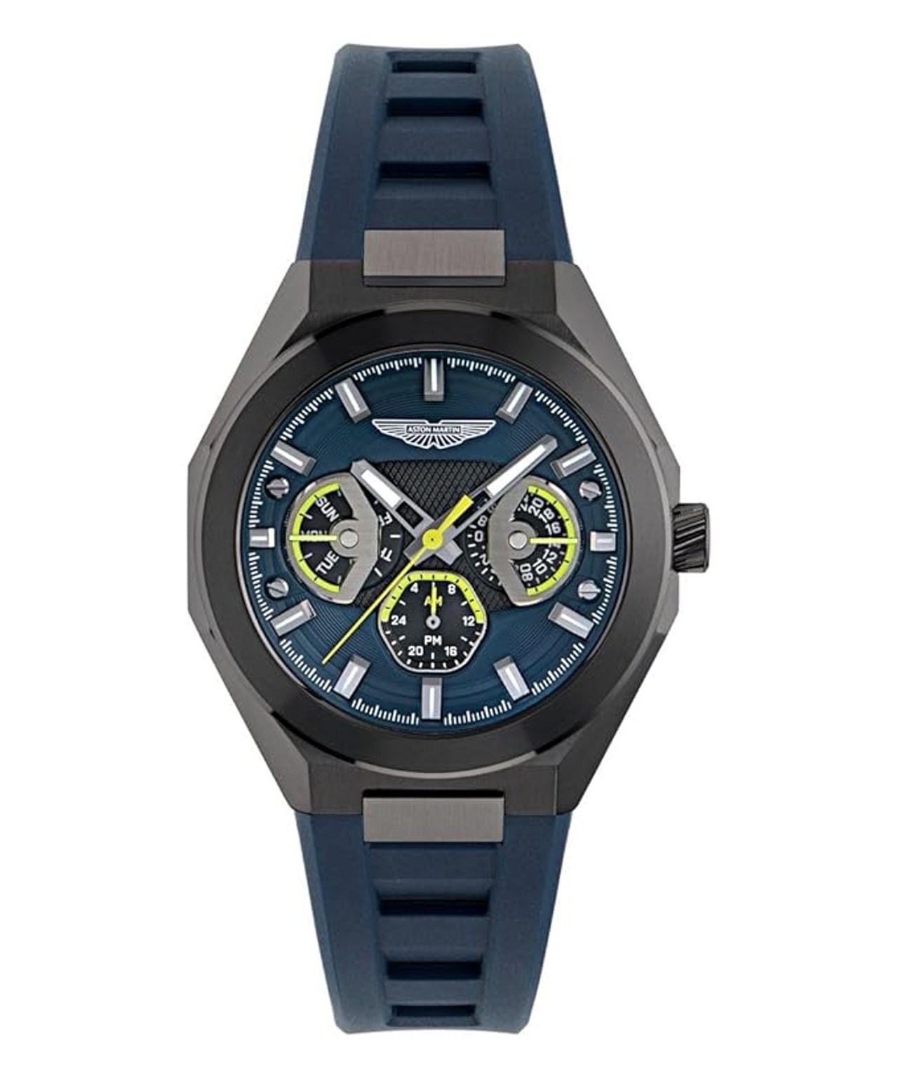 Aston Martin Lagunda Octogonal 42mm Blue Dial Analog Men Watch - MTRI1F5013E