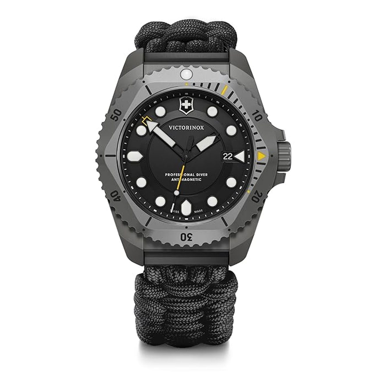 Victorinox Dive Pro Quartz Black Dial 43mm Titanium Men's Watch - 241993.1