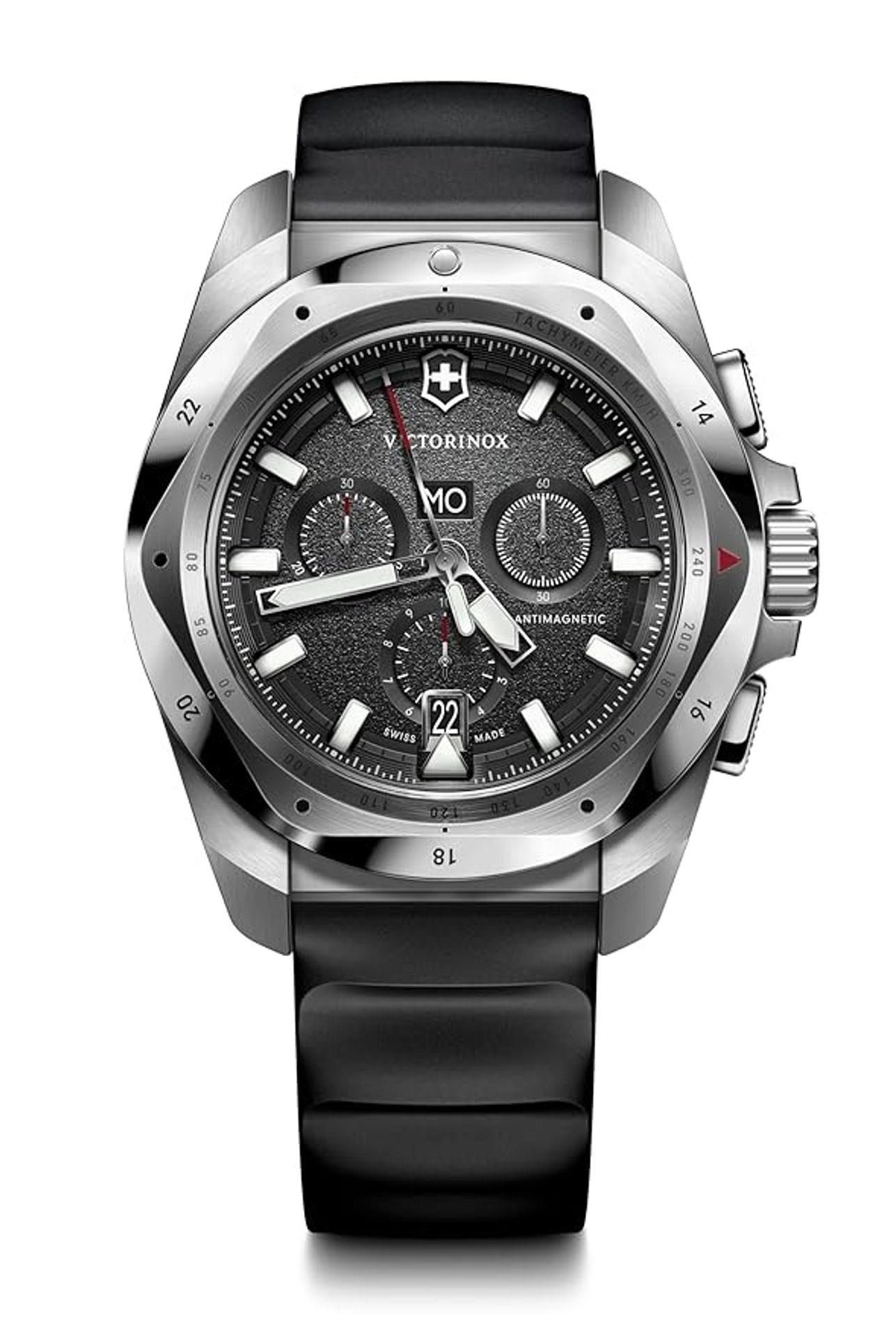 Victorinox I.N.O.X. Chrono Quartz Black Dial 43mm Men's Watch - 241983
