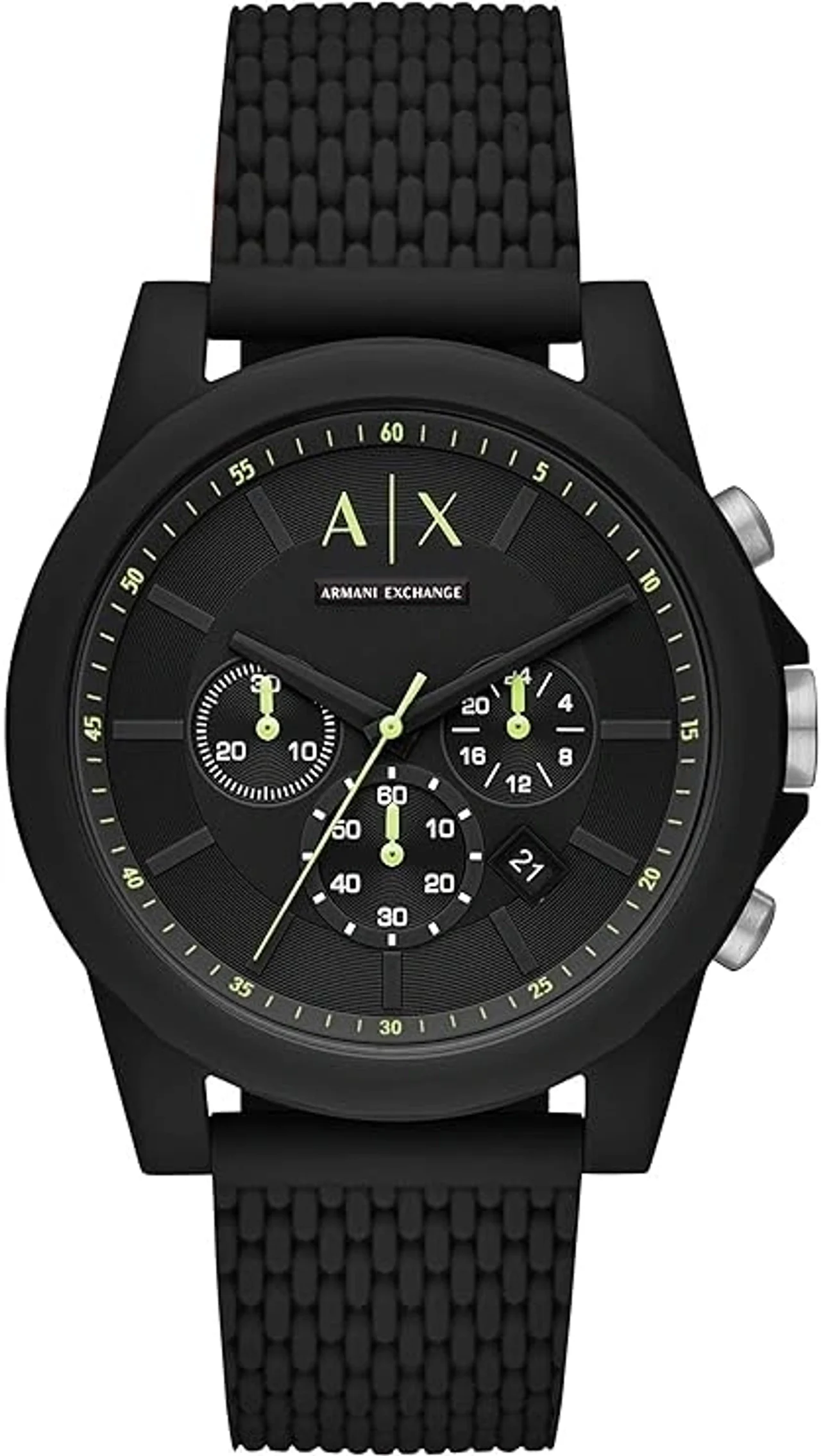 Armani Exchange Outerbanks Chronograph Quartz Black Dial Watch (AX1344)