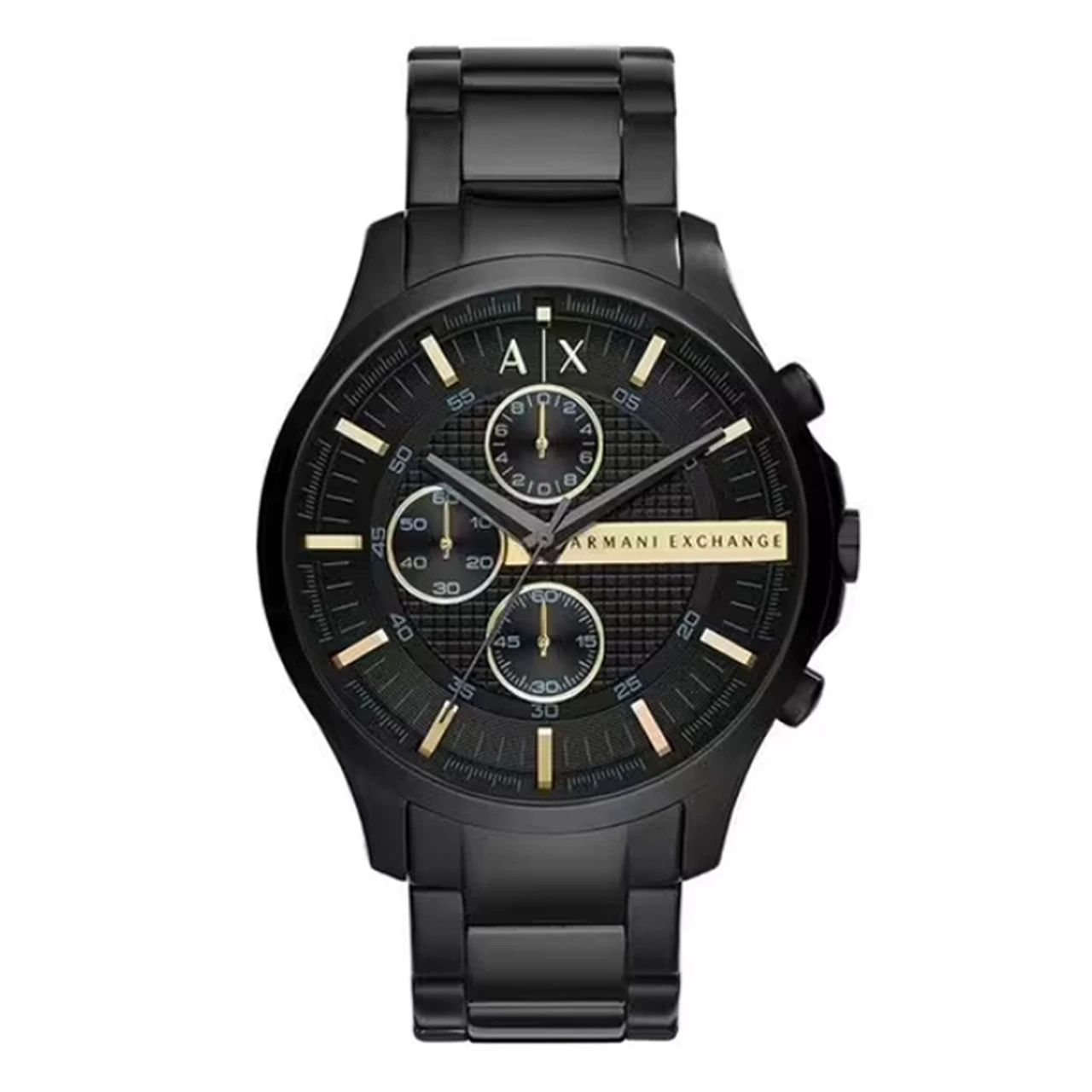 Armani Exchange Mens Black Dial Metallic Chronograph Watch - (AX2164)