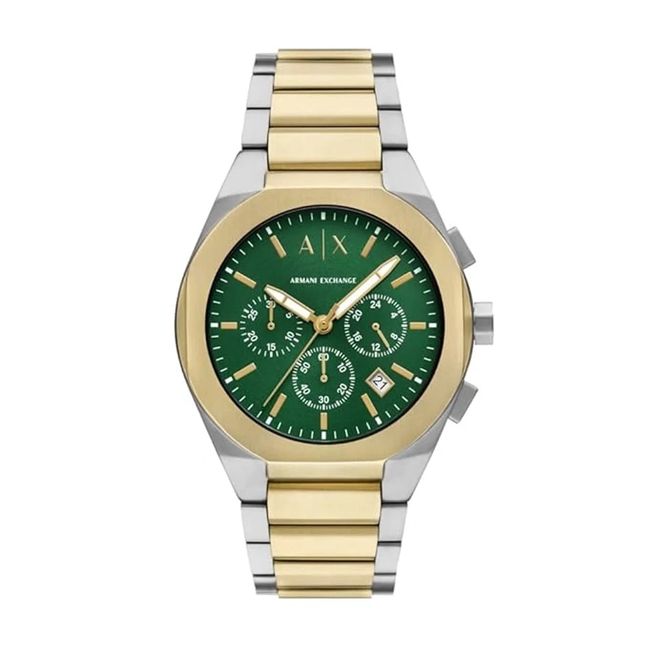 Armani Exchange Analog Green Dial Mens Stainless Steel Watch- (AX4184)