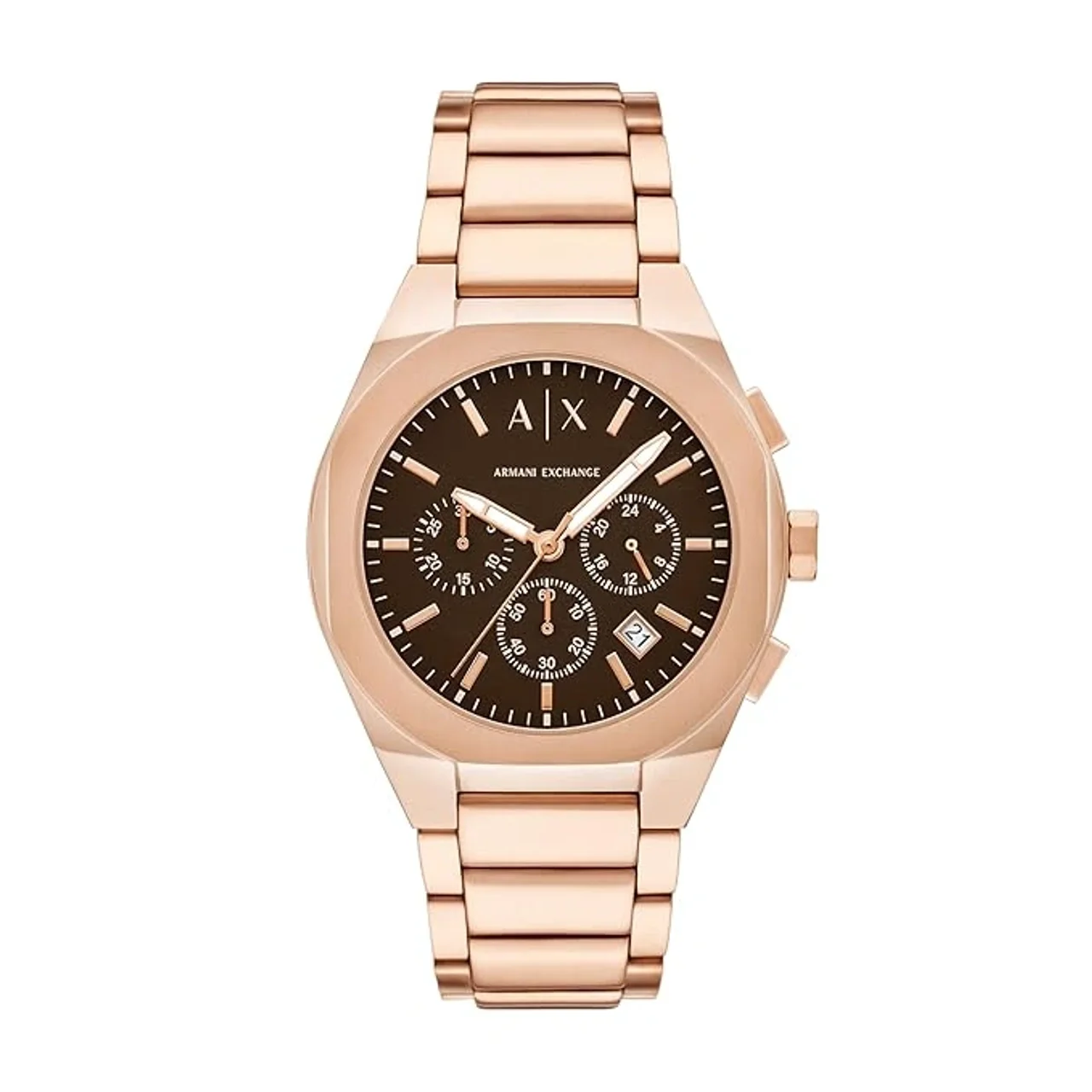 Armani Exchange NA Rose Gold Quartz Stainless Steel Watch (AX4188)