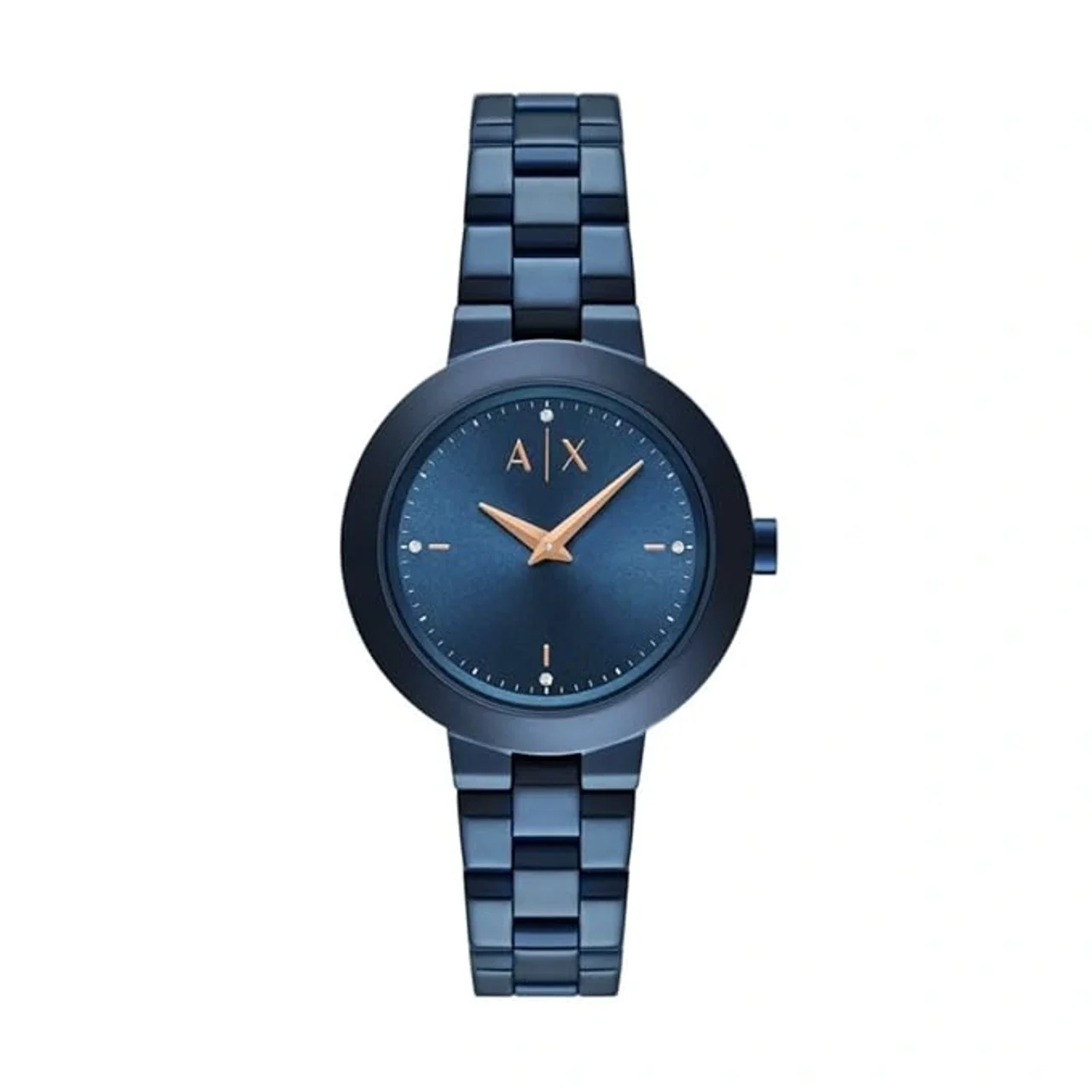 Armani Exchange Analog Blue Dial Womens Stainless Steel Watch- (AX5175)