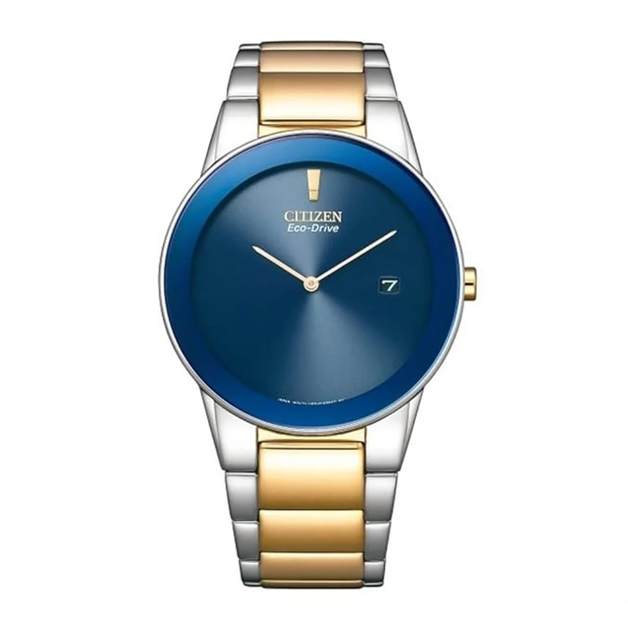 Citizen Stainless Steel Analog Blue Dial Men Watch, Multi-Color Band (AU1064-85L)