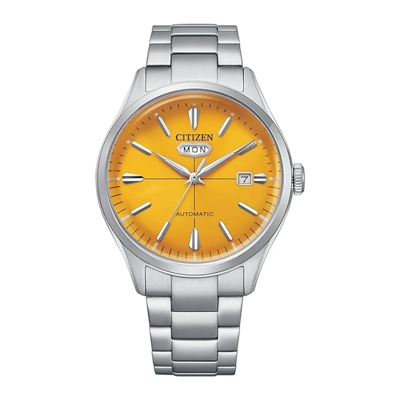 Citizen Men 40.2 mm Automatic Yellow Dial Stainless Steel Analog Watch (NH8391-51Z)