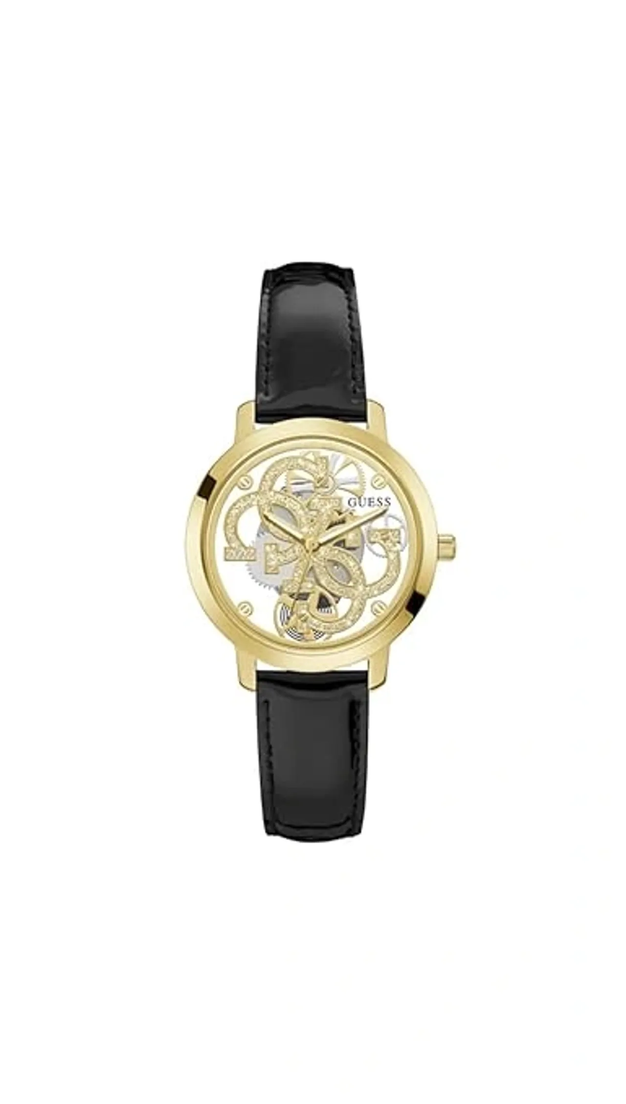 Guess Analog Gold Dial Womens Watch- (GW0383L1)