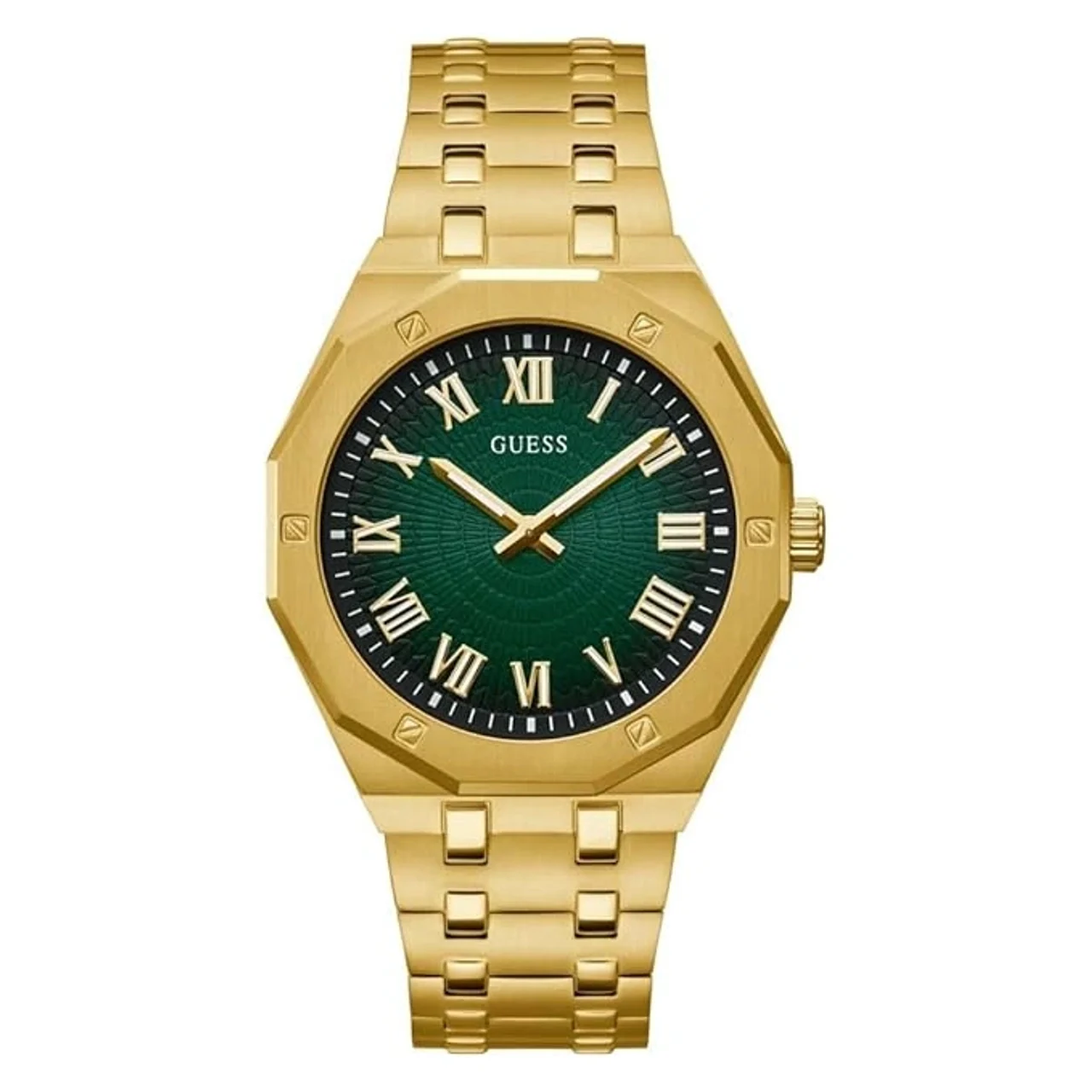 Guess Asset Analog Watch for Men with Round Dial & Water Resistant Mans Wrist Watches (GW0575G2)