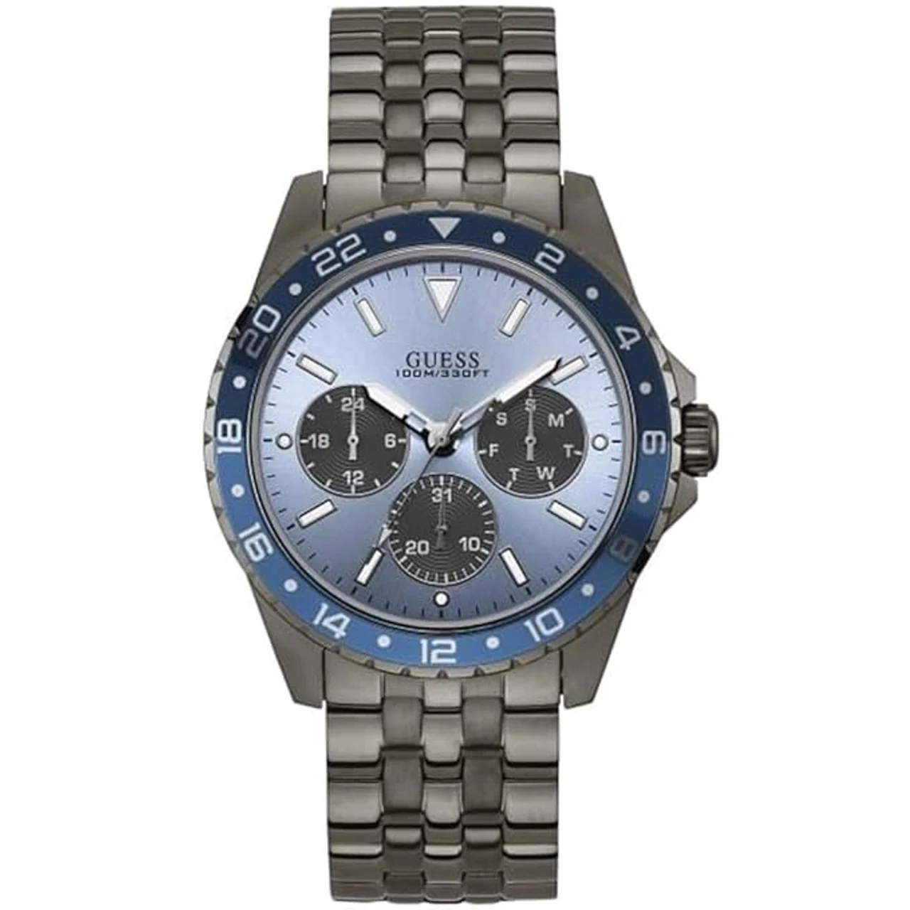 Guess Analog Blue Dial Mens Watch- (W1107G5)