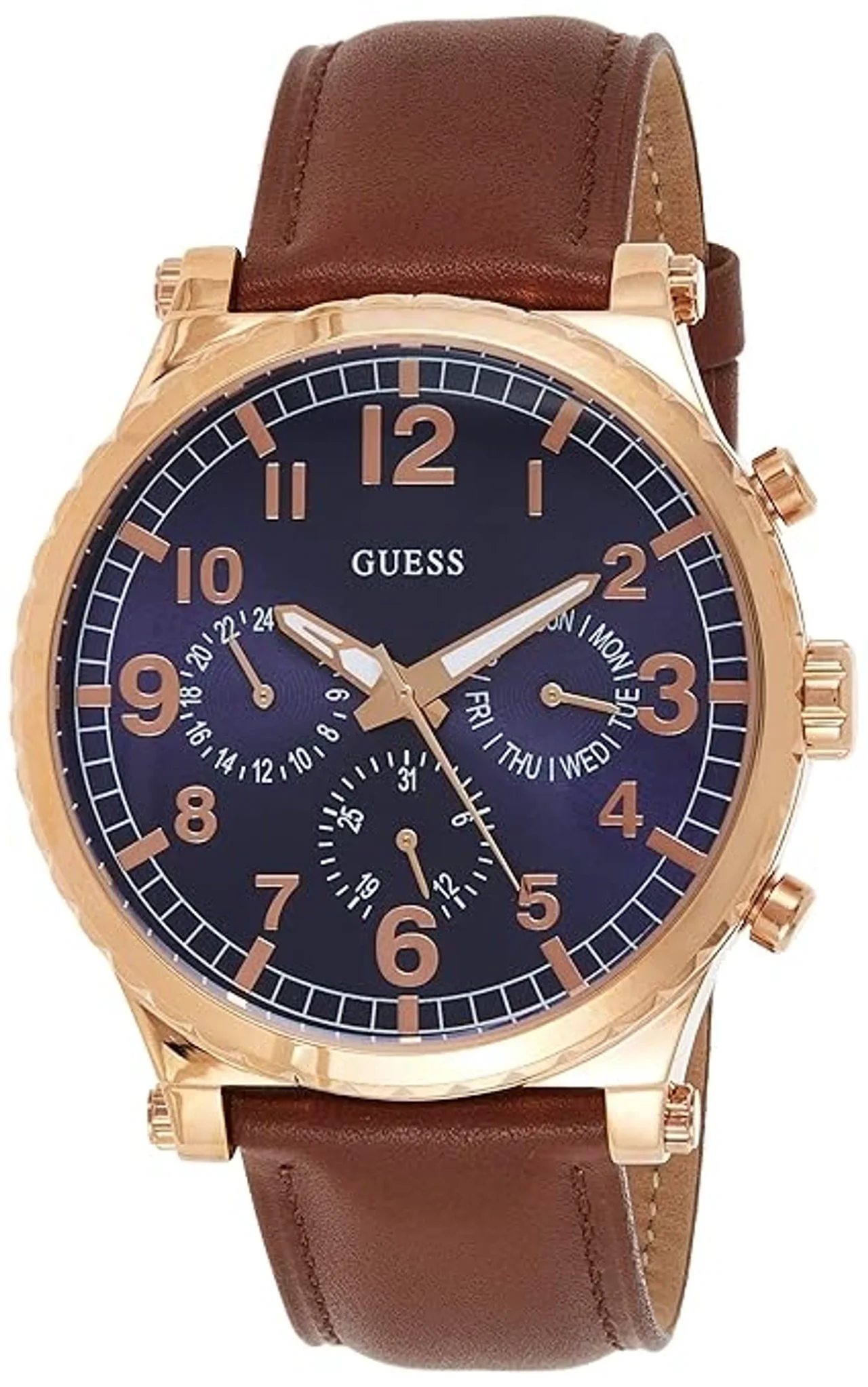 Guess Analog Blue Dial Mens Watch- (W1215G1)