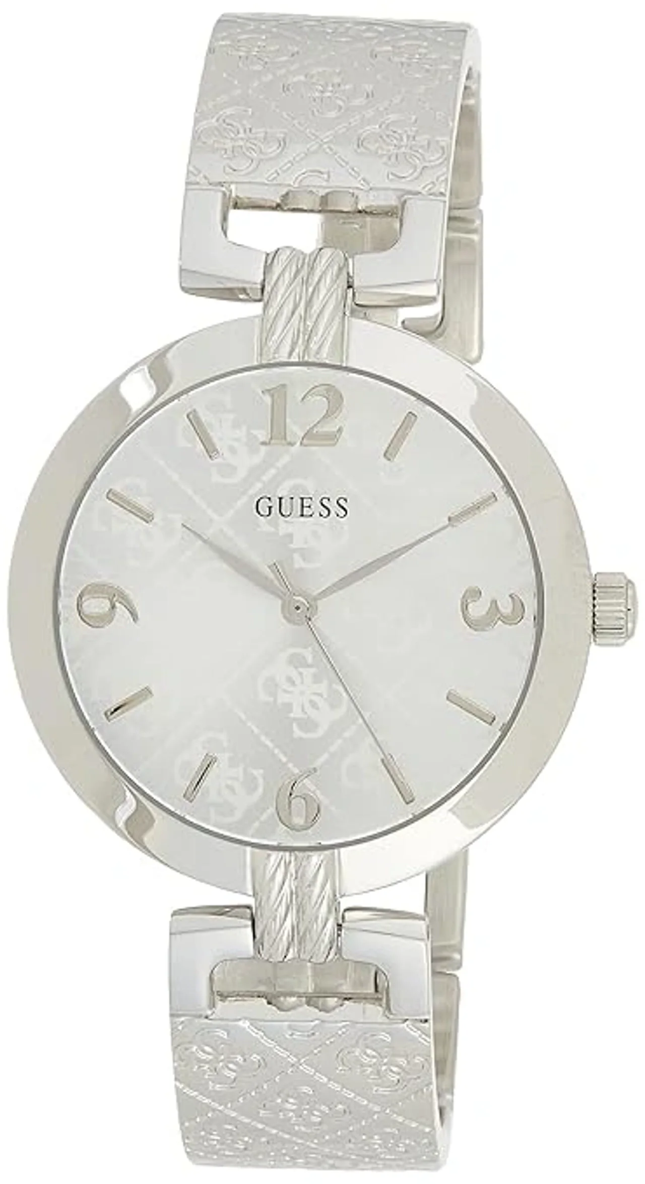 Guess Analog Silver Dial Womens Watch- (W1228L1)