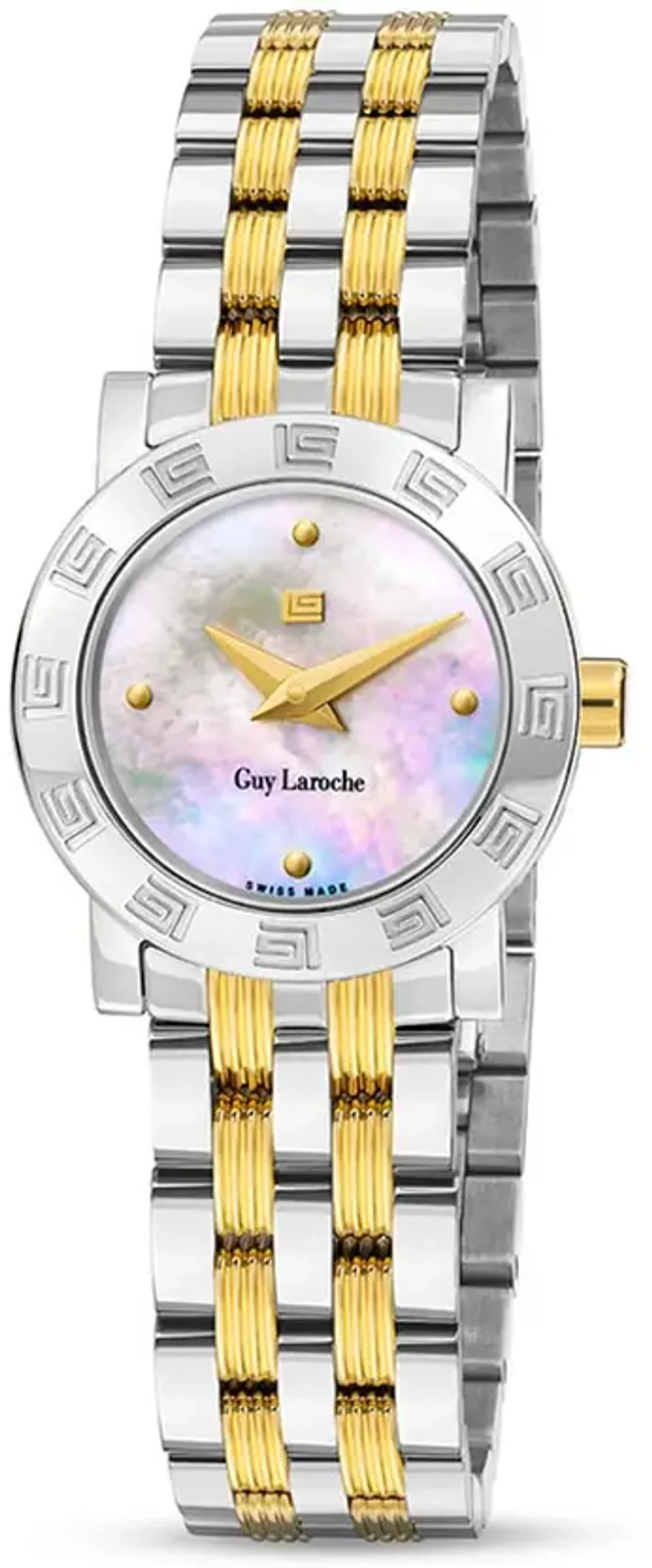 Guy Laroche Alex 2 Hands Round Dial Mop Swiss Made Watch For Women - GLWLG0000119