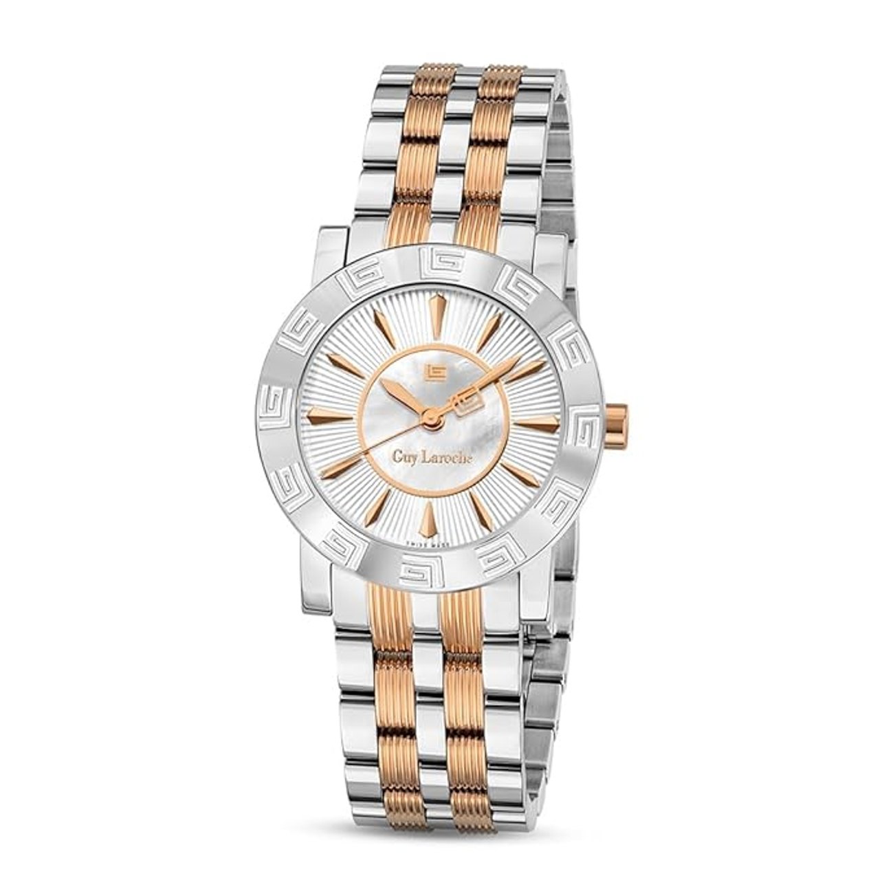 Guy Laroche Alex 3 Hands Round Dial White Swiss Made Watch For Women - GLWLG0000123