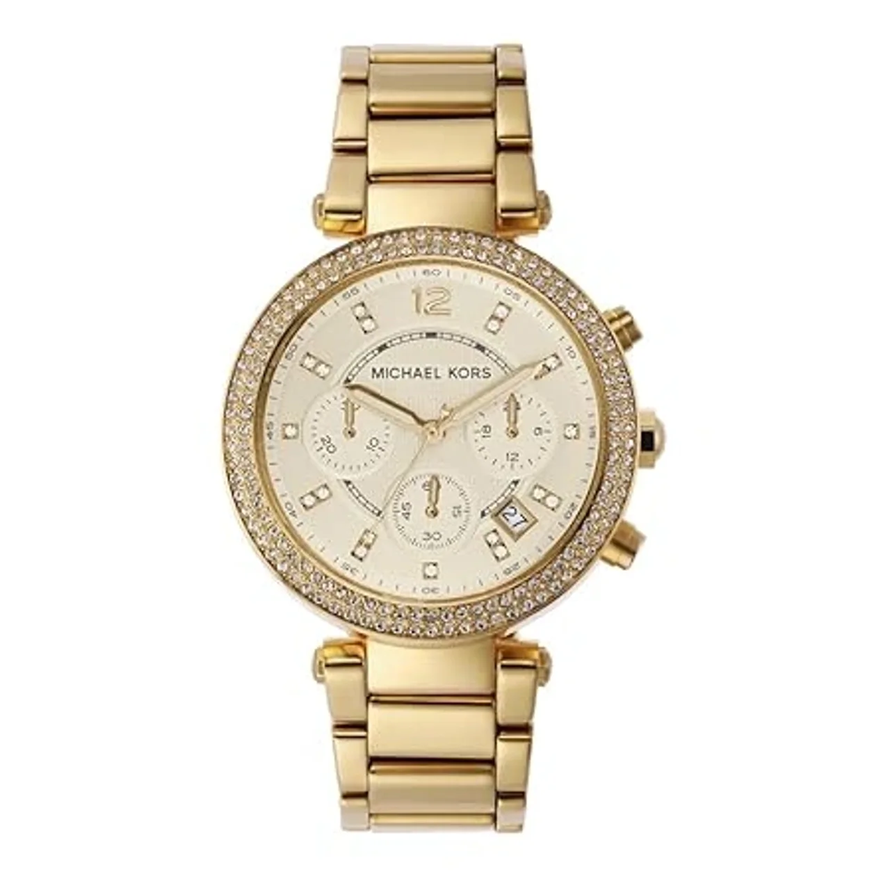 Michael Kors Analog Champagne Dial Womens Watch- (MK5354)
