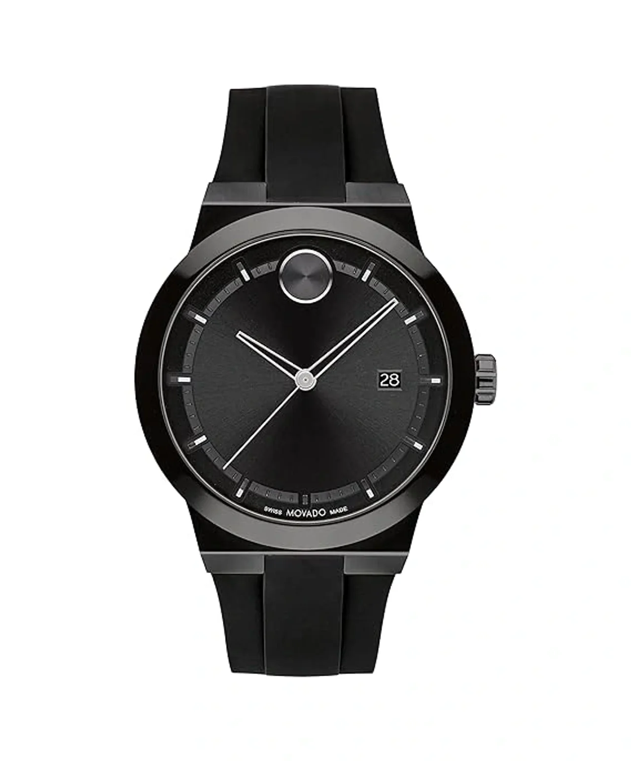 Movado Men Bold Quartz Black Round Dialens Analogue Watch - (3600849)