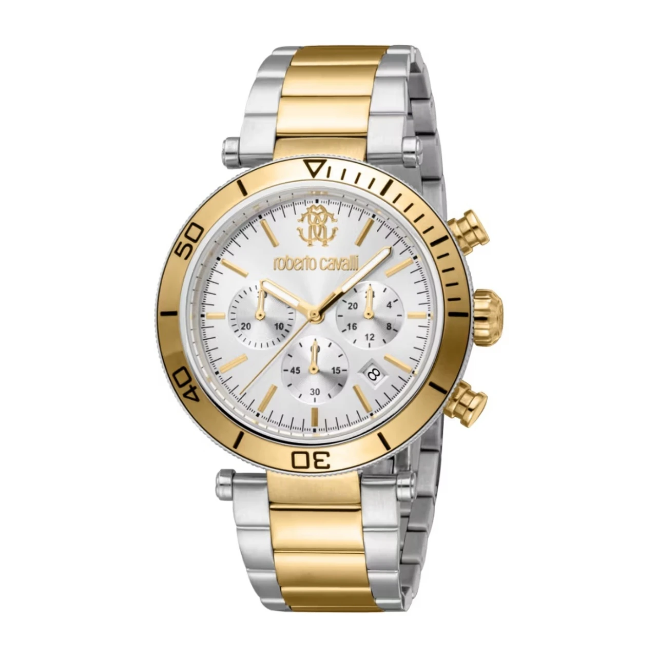 Roberto Cavalli Men Analogue Watch Silver (RC5G128M0085)