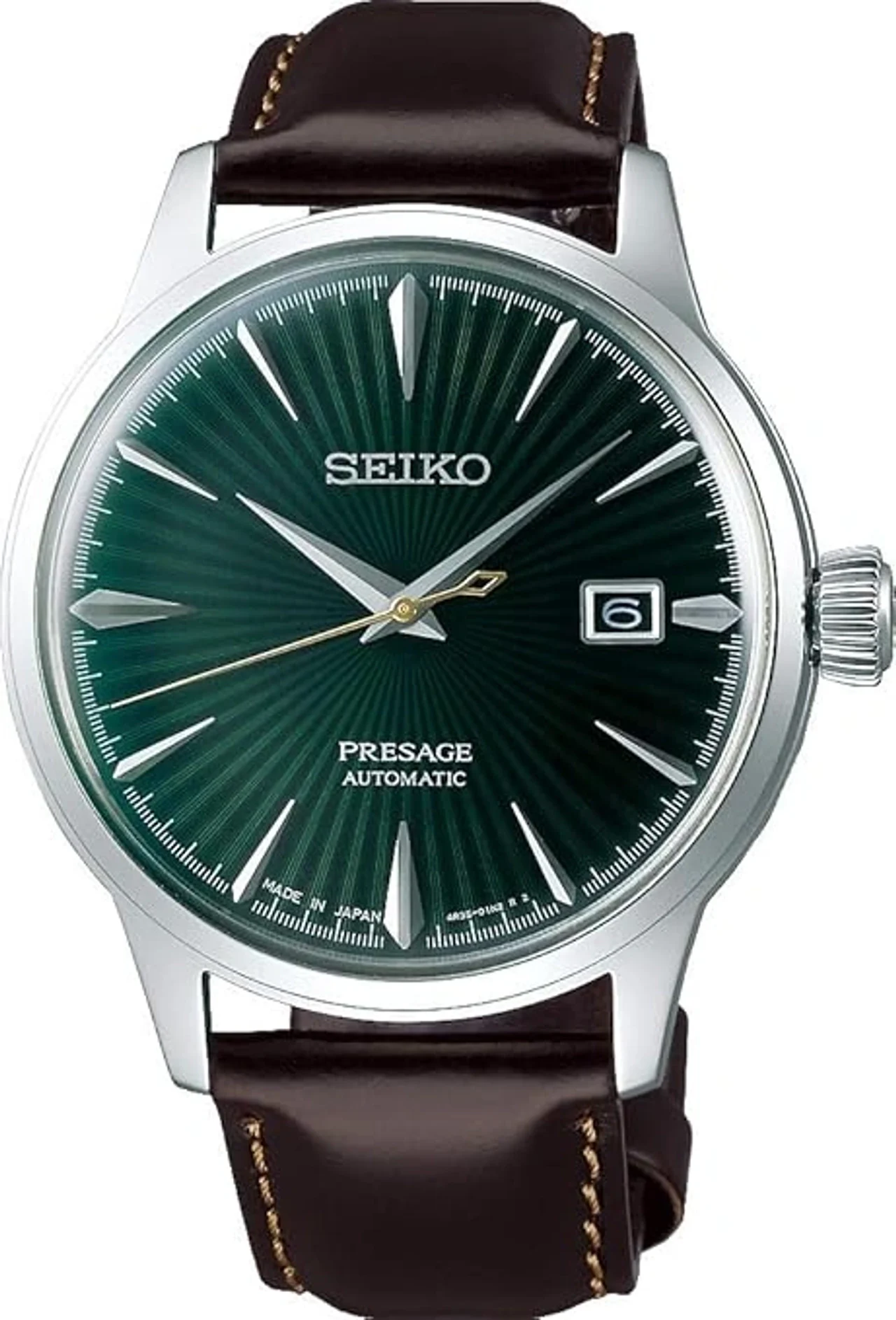 Seiko Presage Analog Green Dial Mens Watch- (SRPD37J1)