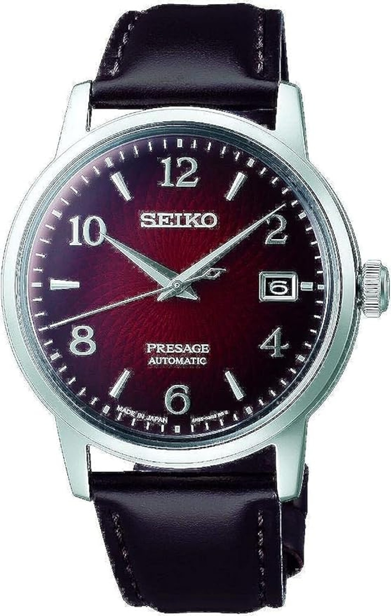 Seiko Presage Analog Red Dial Mens Watch- (SRPE41J1)