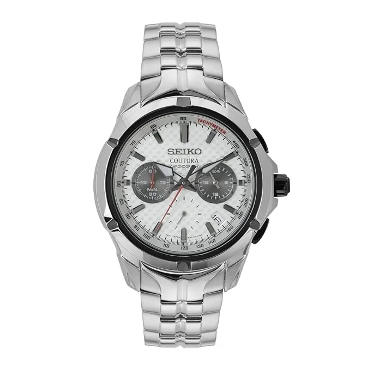 Seiko Analog White Dial Mens Watch- (SSB433P9)