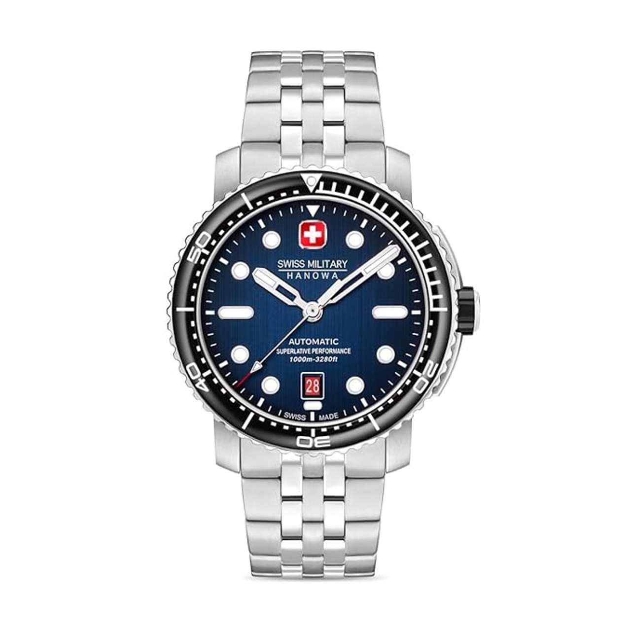 Swiss Military Hanowa Maitre Plongeur Automatic Movement Men 43 Mm Changeable Strap - SMWGL0002002-SET