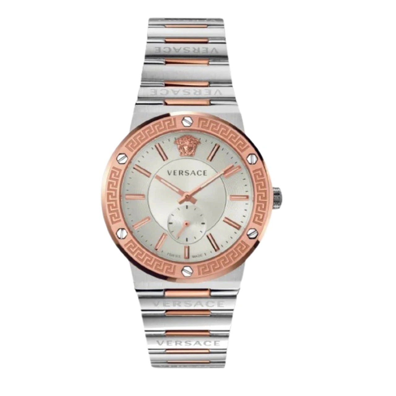 Versace Men's Silver Analog Stainless Steel Watch (VEVI00923)