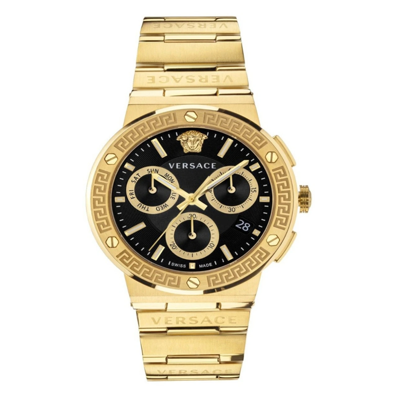 Versace Greca Logo Chronograph Watch for Men (VEZ900421)