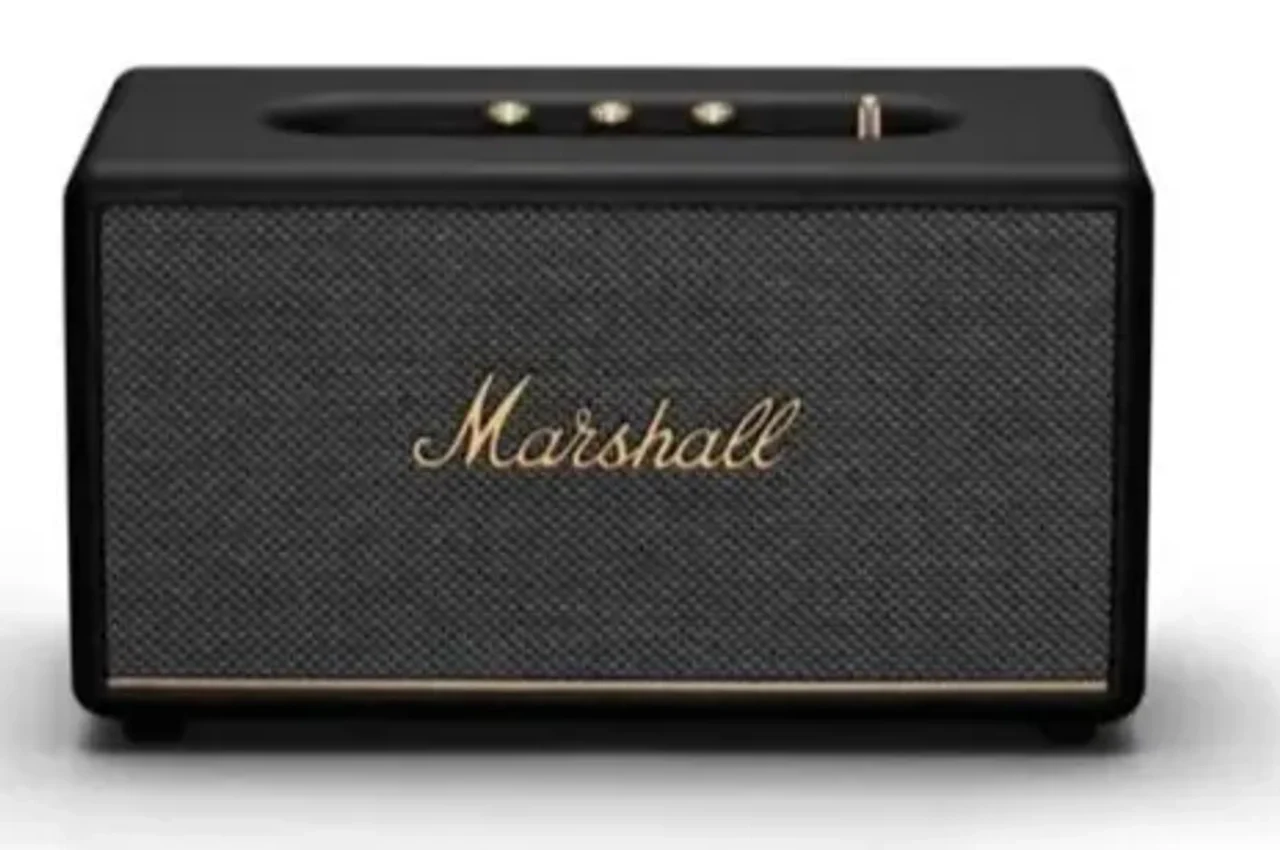 Marshall Stanmore III Wired Connectivity Home Speaker with Bluetooth 5.2 & RCA or 3.5mm Input - Black