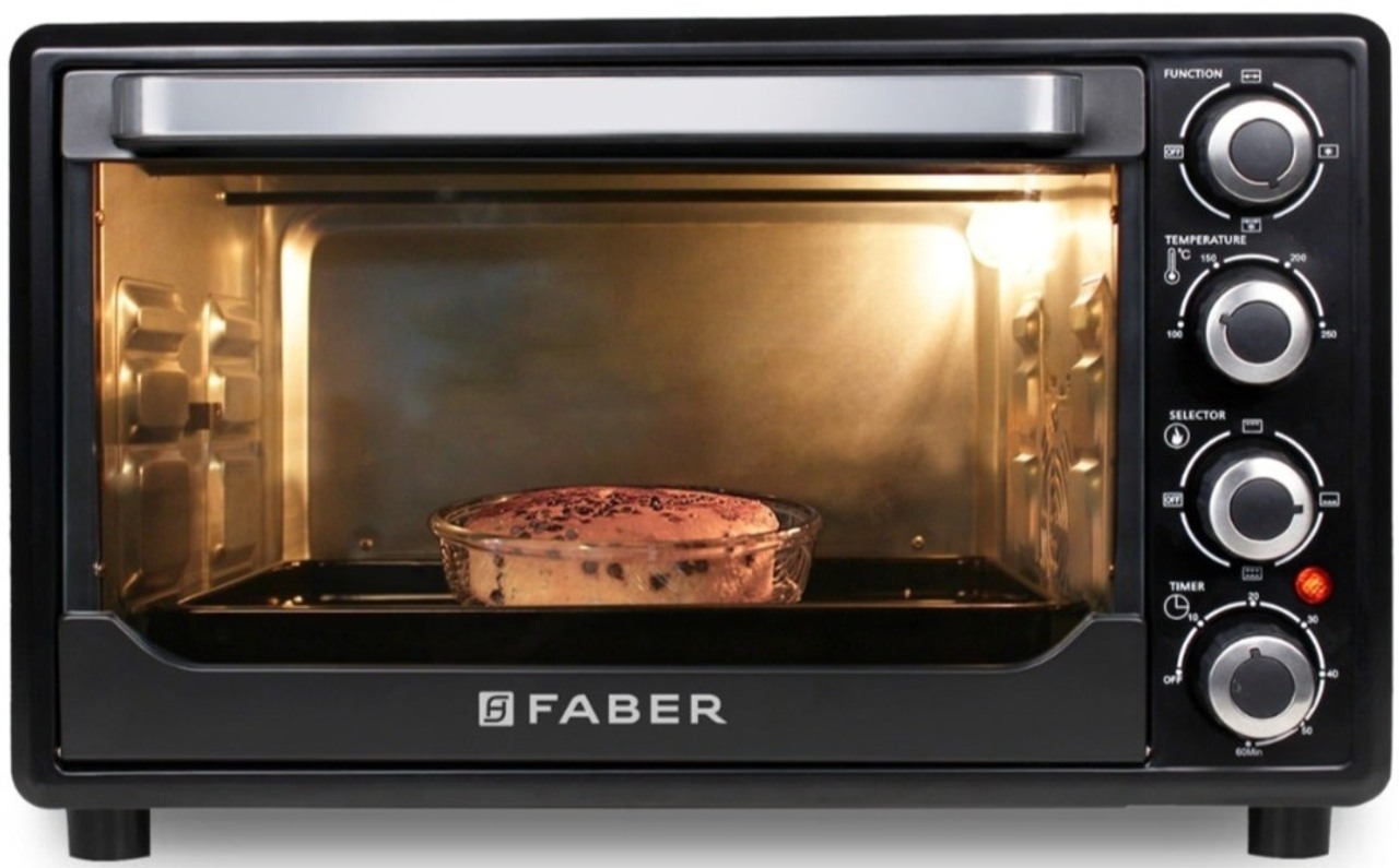 Faber Oven Toaster Griller 60L Convection Rotisserie Black