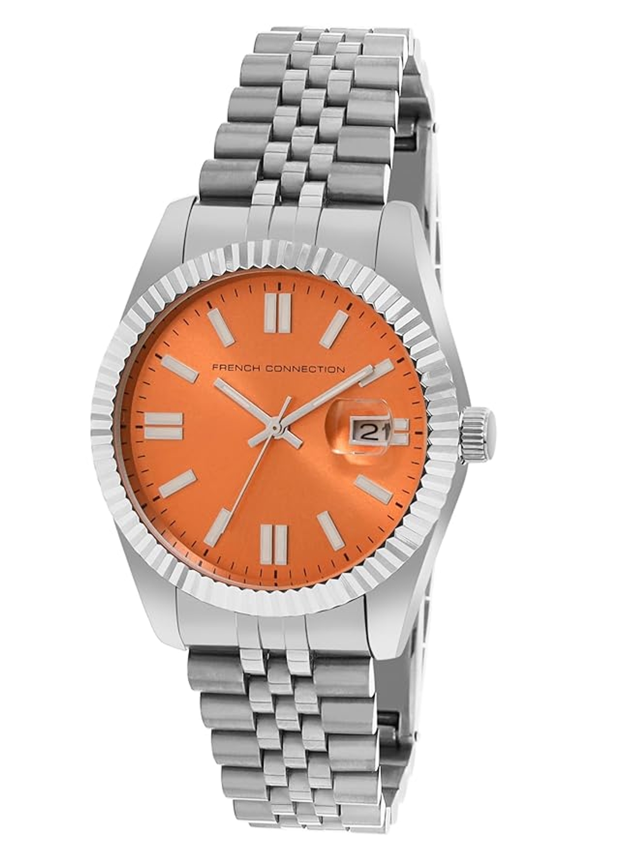 French Connection Men Lumine Orange Dial Analog Watch - FCP41SM-O