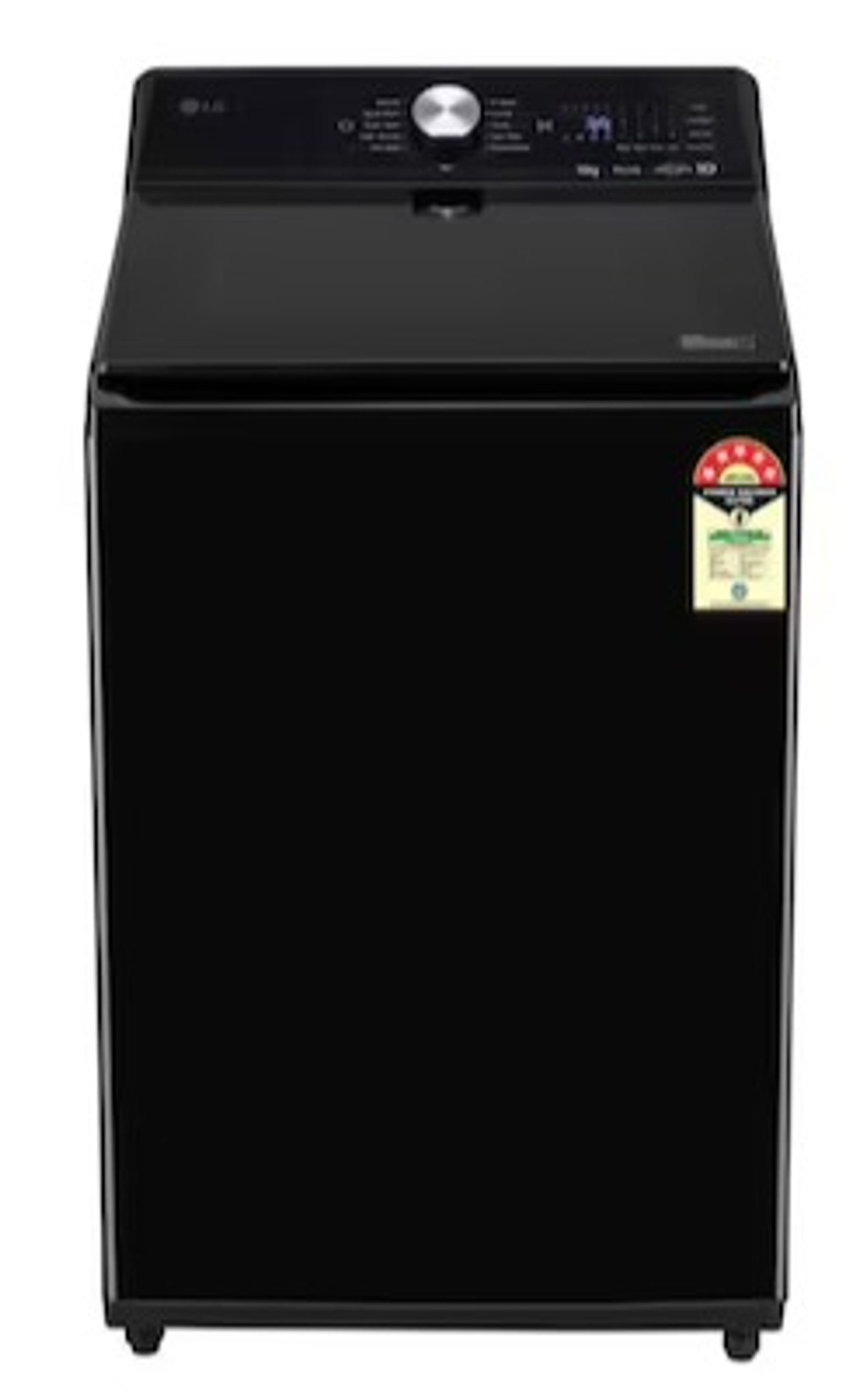 LG 10Kg Top Load Washing Machine 5 Star, AI Direct Drive In-Built Heater, Stain Clean, Onyx Black - TX510SWO