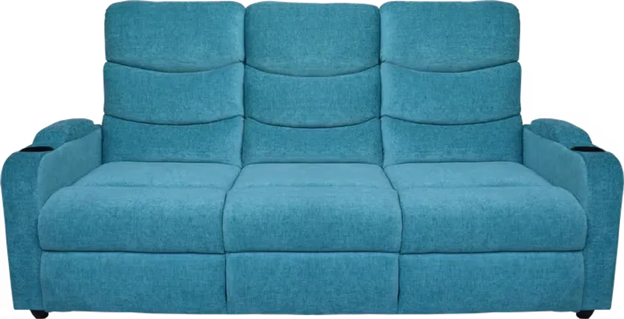Hidenchic Louis 3 Seater Fabric Sofa - Sea Green