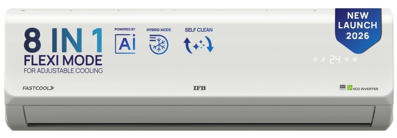 IFB 1 Ton 3 Star 8 in 1 Convertible Inverter Split AC (CI133SL11RGM3)