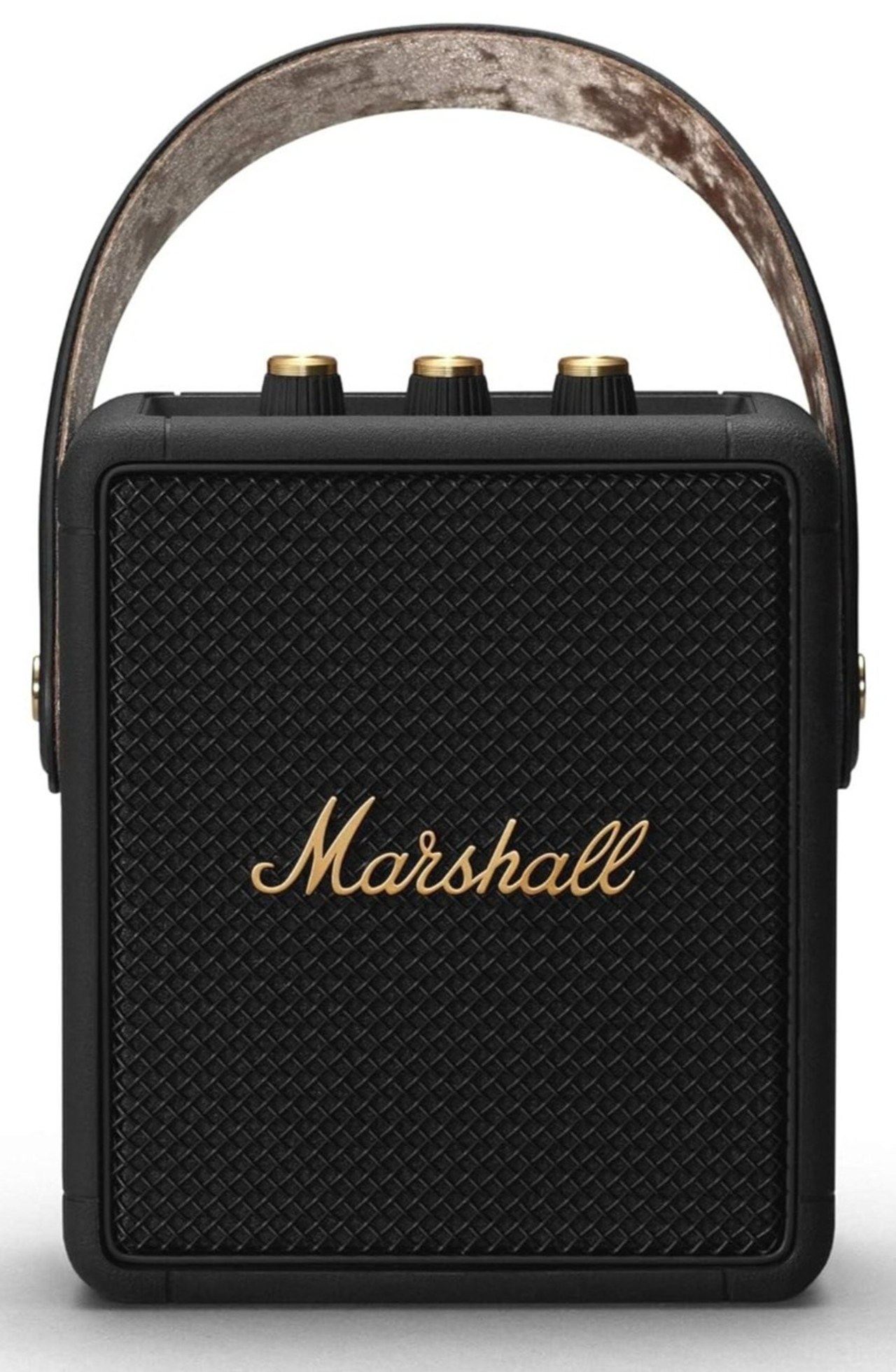 Marshall Stockwell II Portable Bluetooth Speaker 20W 360° Sound Water-Resistant IPX4 Black & Brass