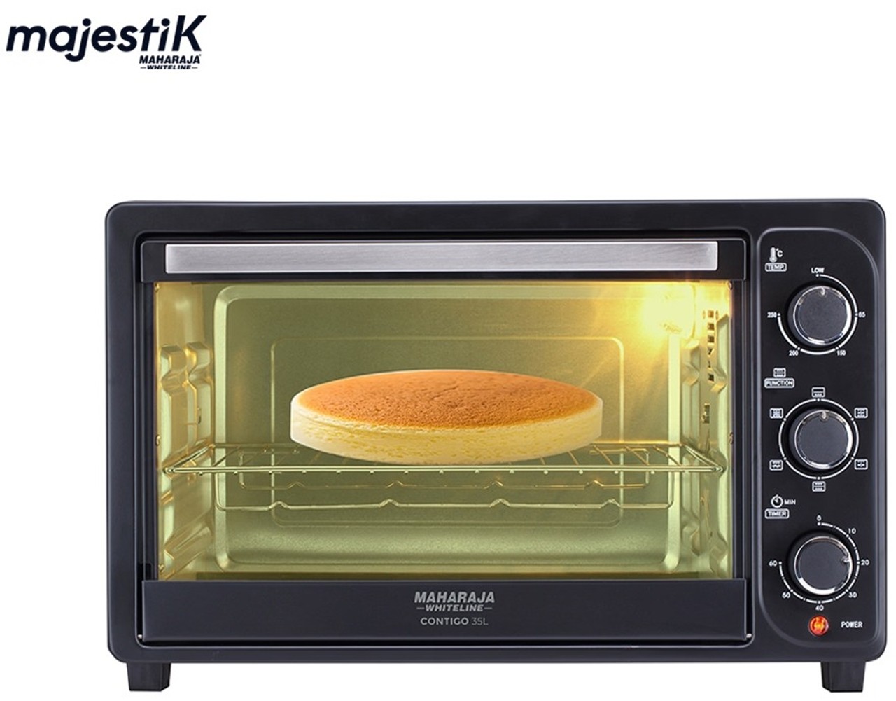 Maharaja Whiteline Contigo 35L OTG with 360° Rotisserie and Convection Cooking